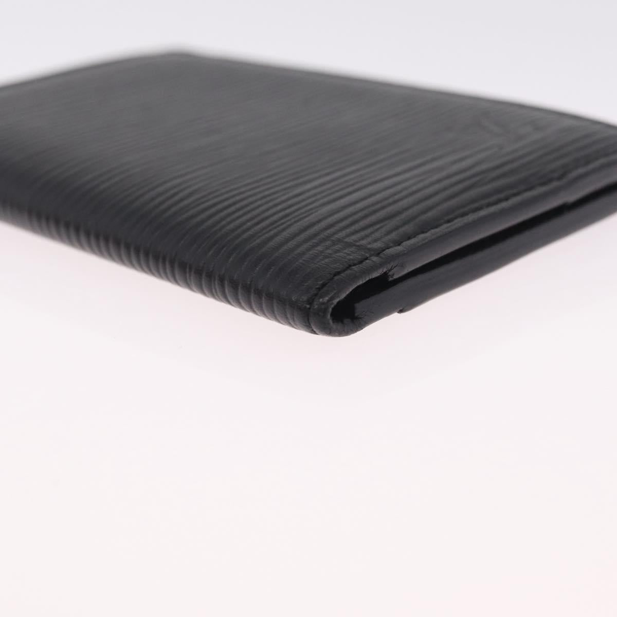 LOUIS VUITTON Epi Organizer Dupoch Card Case Black M63582 LV Auth 212151A