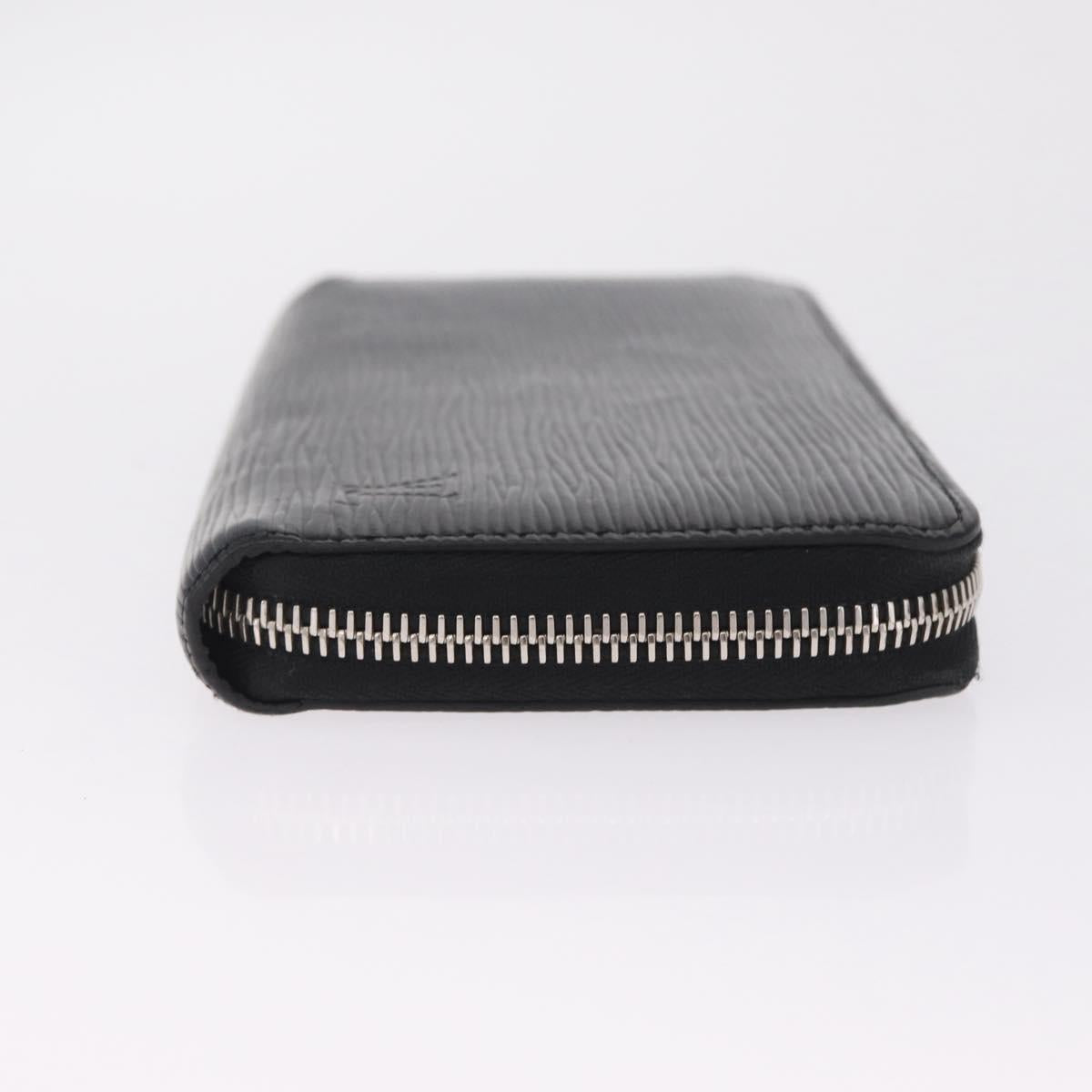LOUIS VUITTON Epi Zippy Wallet Long Wallet Black M64838 LV Auth 212154V