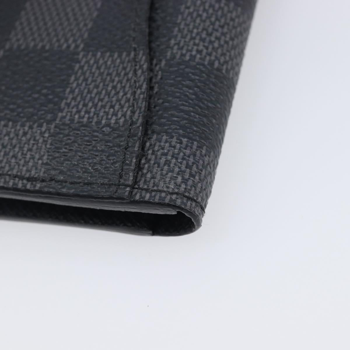 LOUIS VUITTON Damier Graphite Organizer Dupoch Card Case N63257 LV Auth 212163M