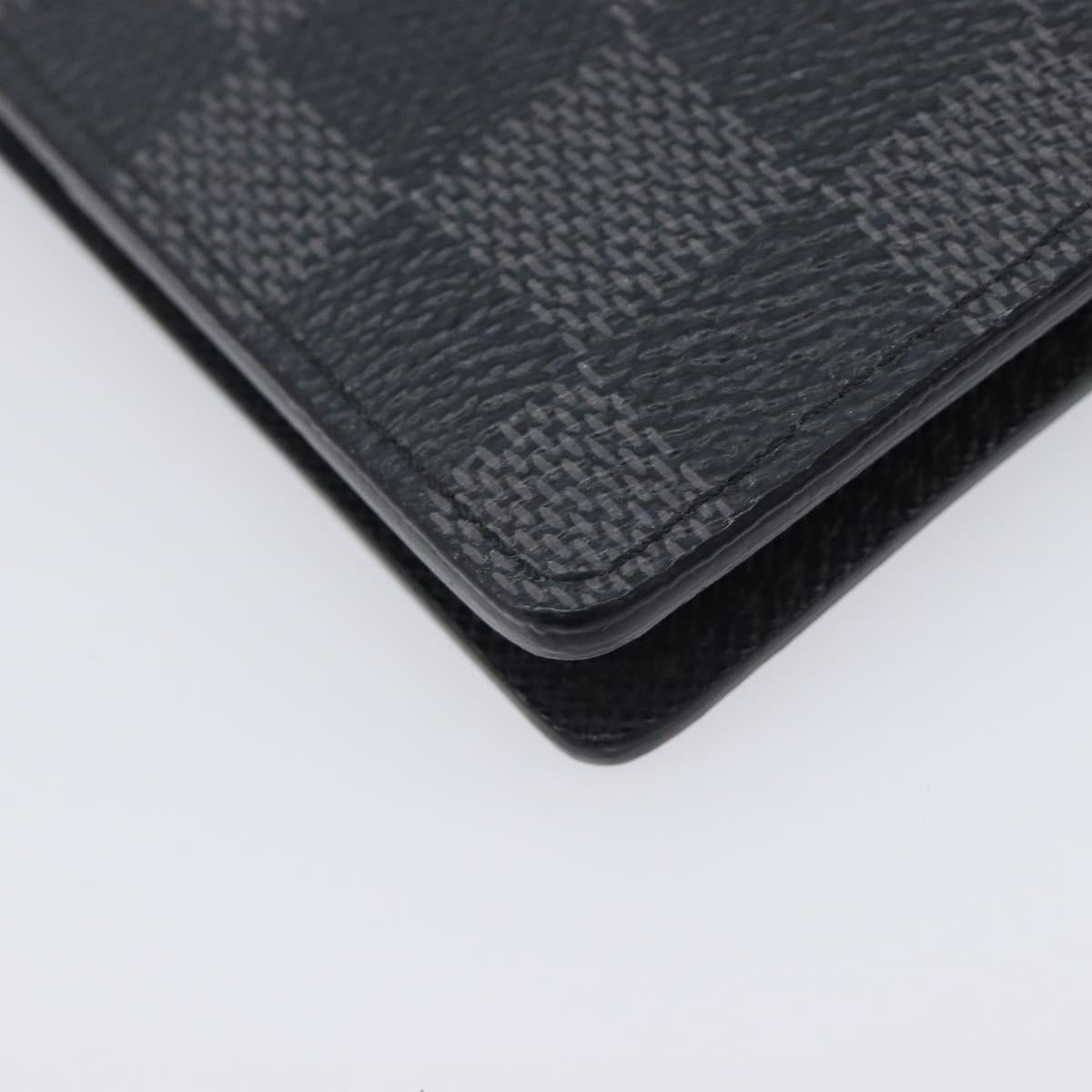 LOUIS VUITTON Damier Graphite Organizer Dupoch Card Case N63257 LV Auth 212163M