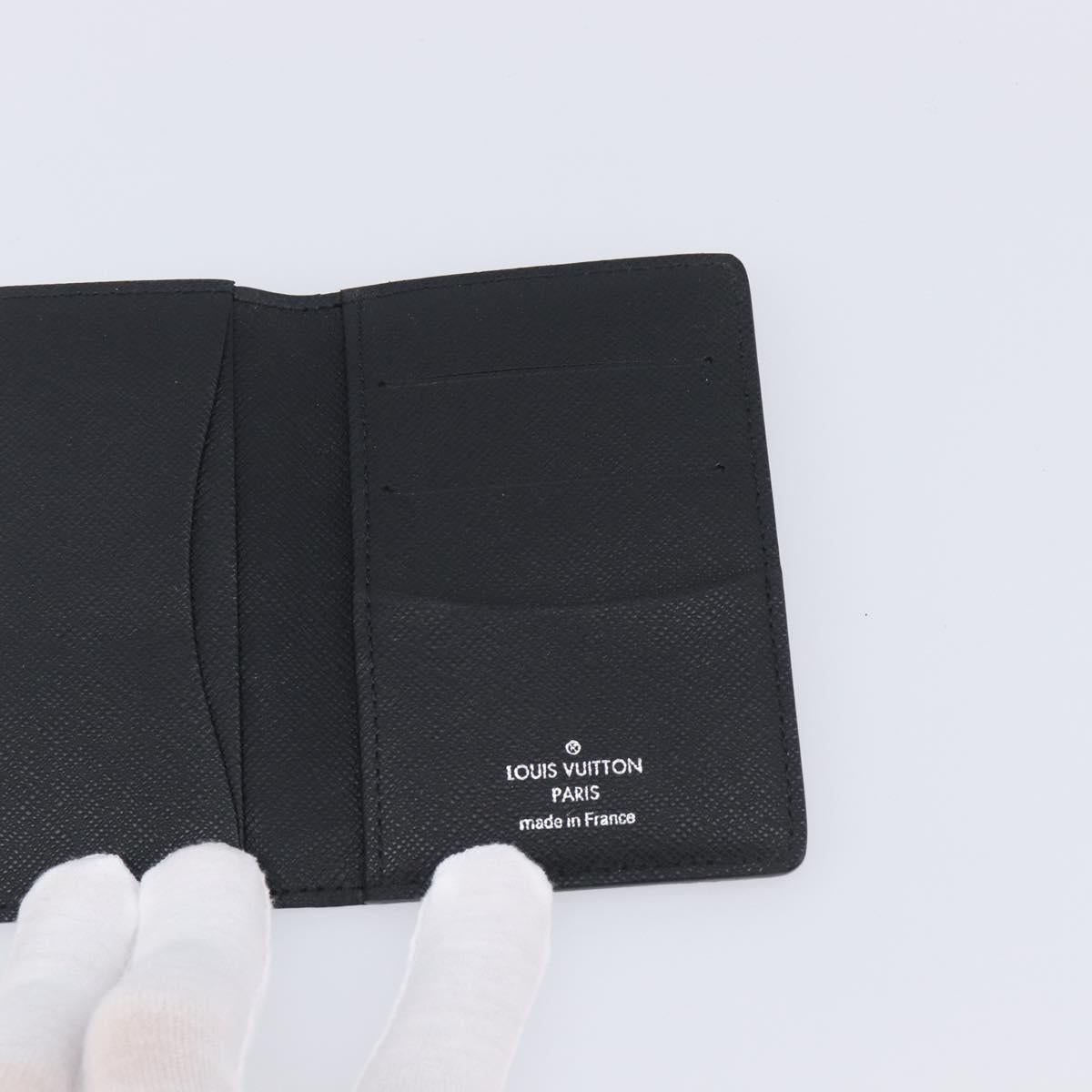 LOUIS VUITTON Damier Graphite Organizer Dupoch Card Case N63257 LV Auth 212163M