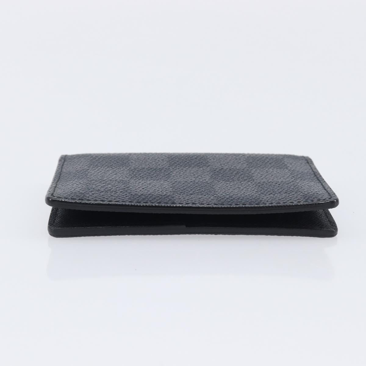 LOUIS VUITTON Damier Graphite Organizer Dupoch Card Case N63257 LV Auth 212163M