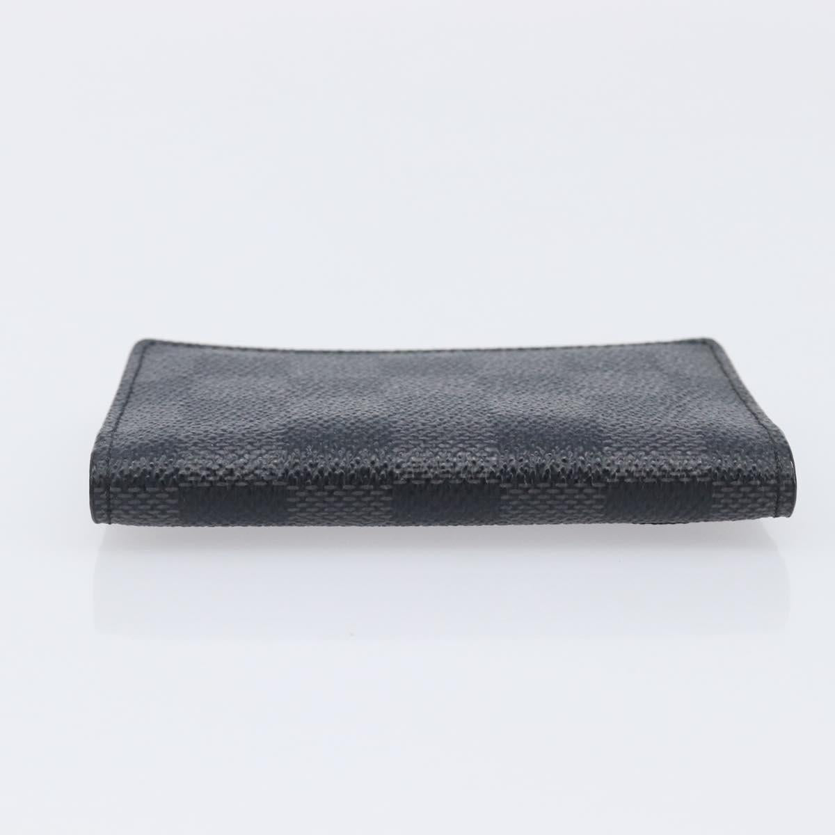 LOUIS VUITTON Damier Graphite Organizer Dupoch Card Case N63257 LV Auth 212163M
