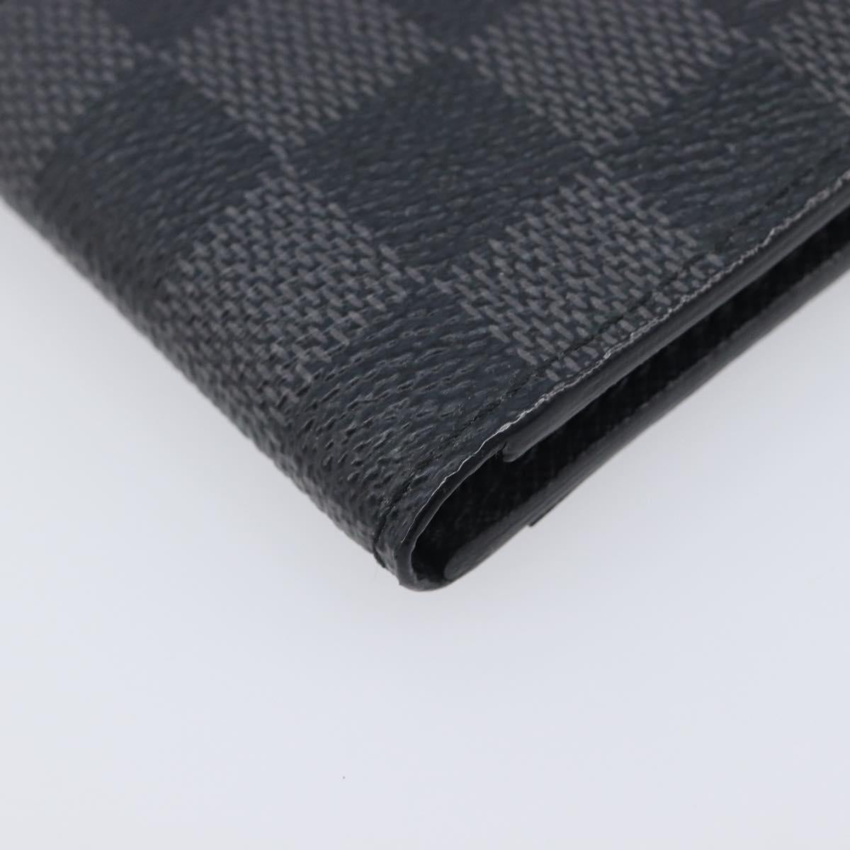 LOUIS VUITTON Damier Graphite Organizer Dupoch Card Case N63257 LV Auth 212163M