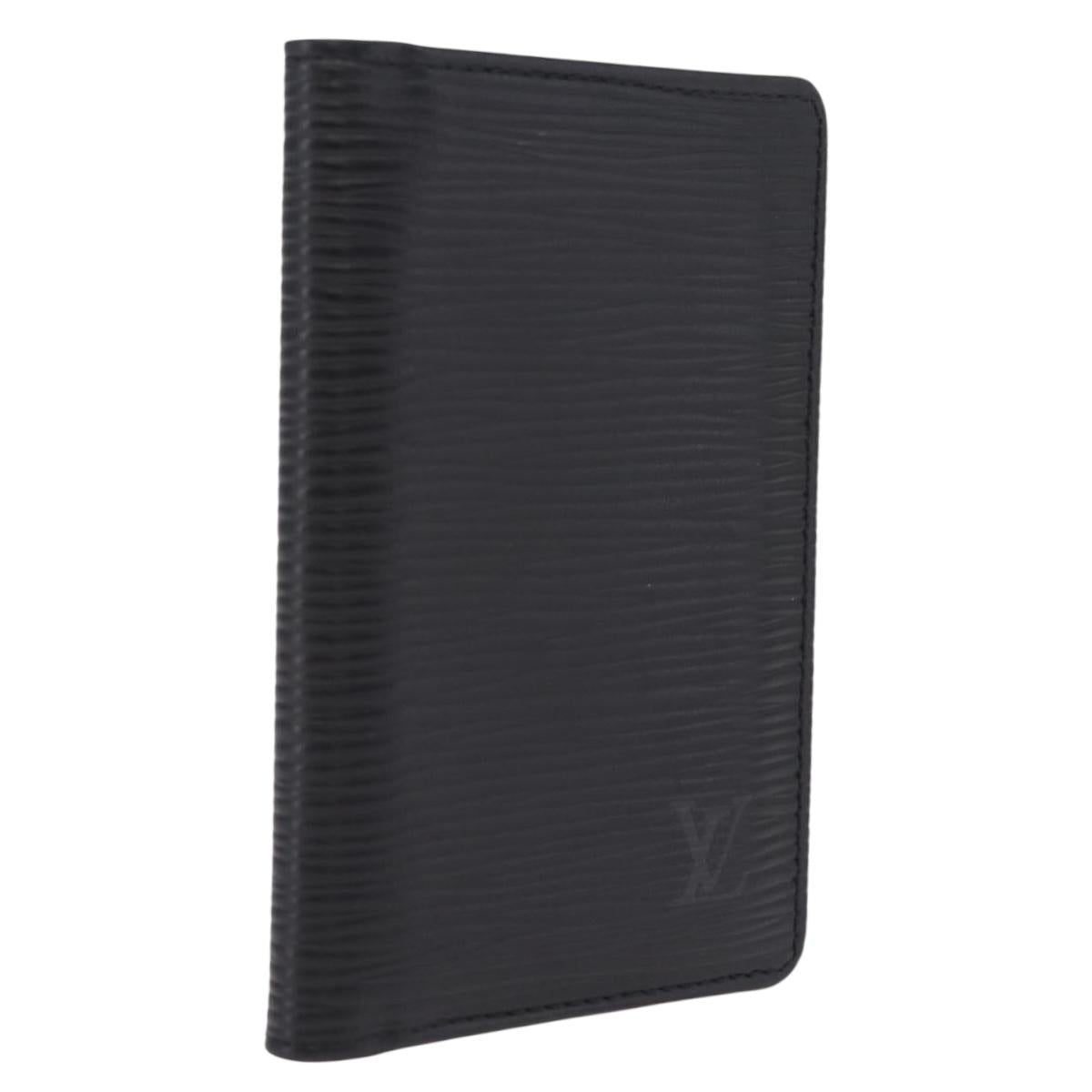 LOUIS VUITTON Epi Organizer Dupoch Card Case Black M63582 LV Auth 212164