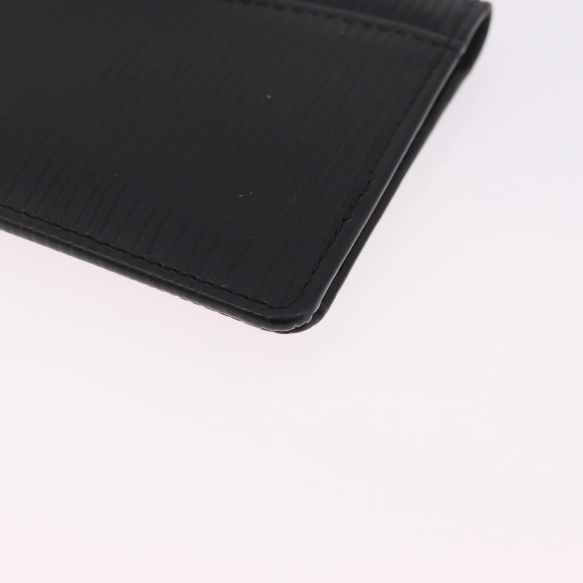LOUIS VUITTON Epi Organizer Dupoch Card Case Black M63582 LV Auth 212164