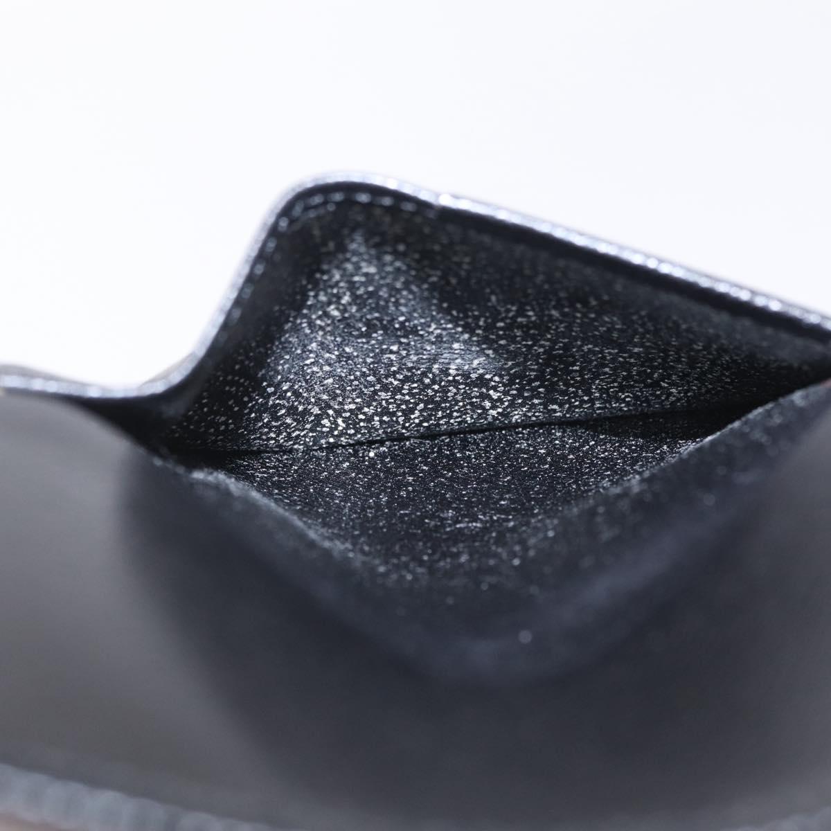 LOUIS VUITTON Epi Organizer Dupoch Card Case Black M63582 LV Auth 212164