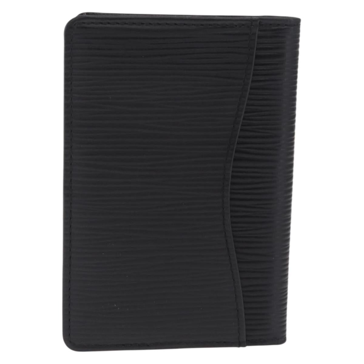 LOUIS VUITTON Epi Organizer Dupoch Card Case Black M63582 LV Auth 212164