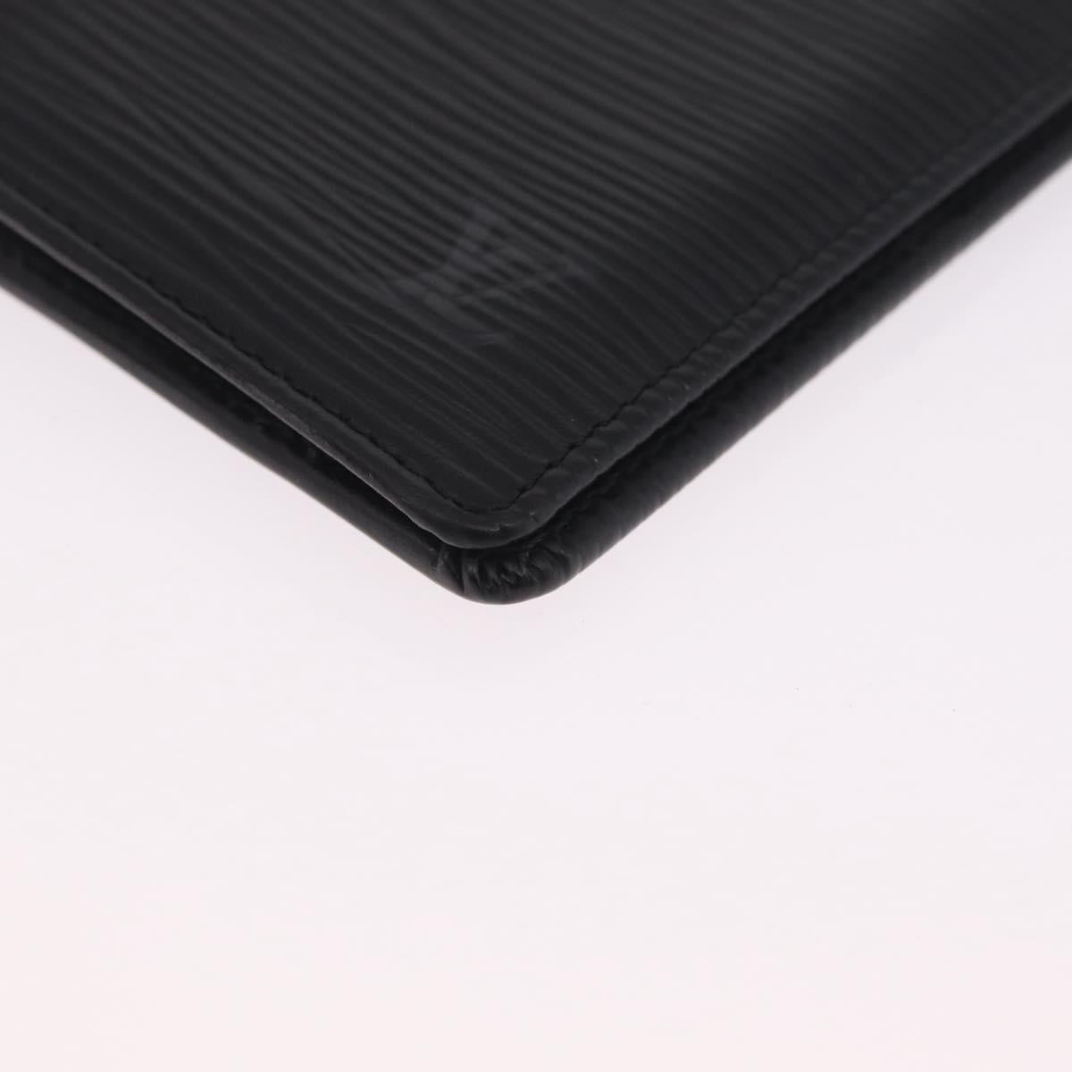 LOUIS VUITTON Epi Organizer Dupoch Card Case Black M63582 LV Auth 212164