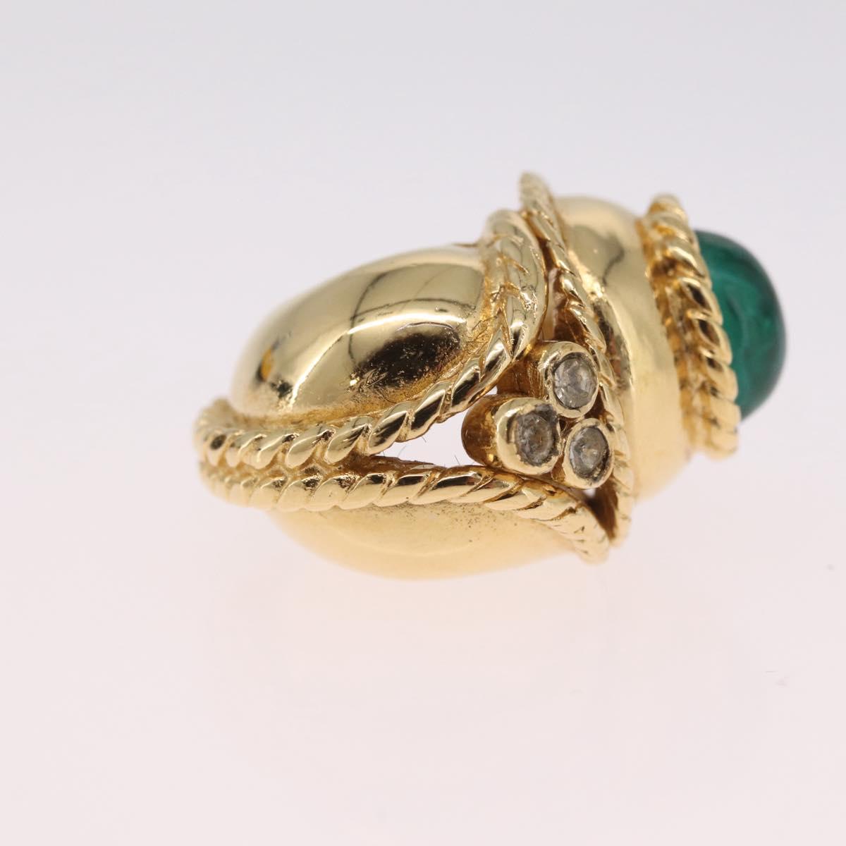 GIVENCHY Earring Metal Gold Auth 212165M