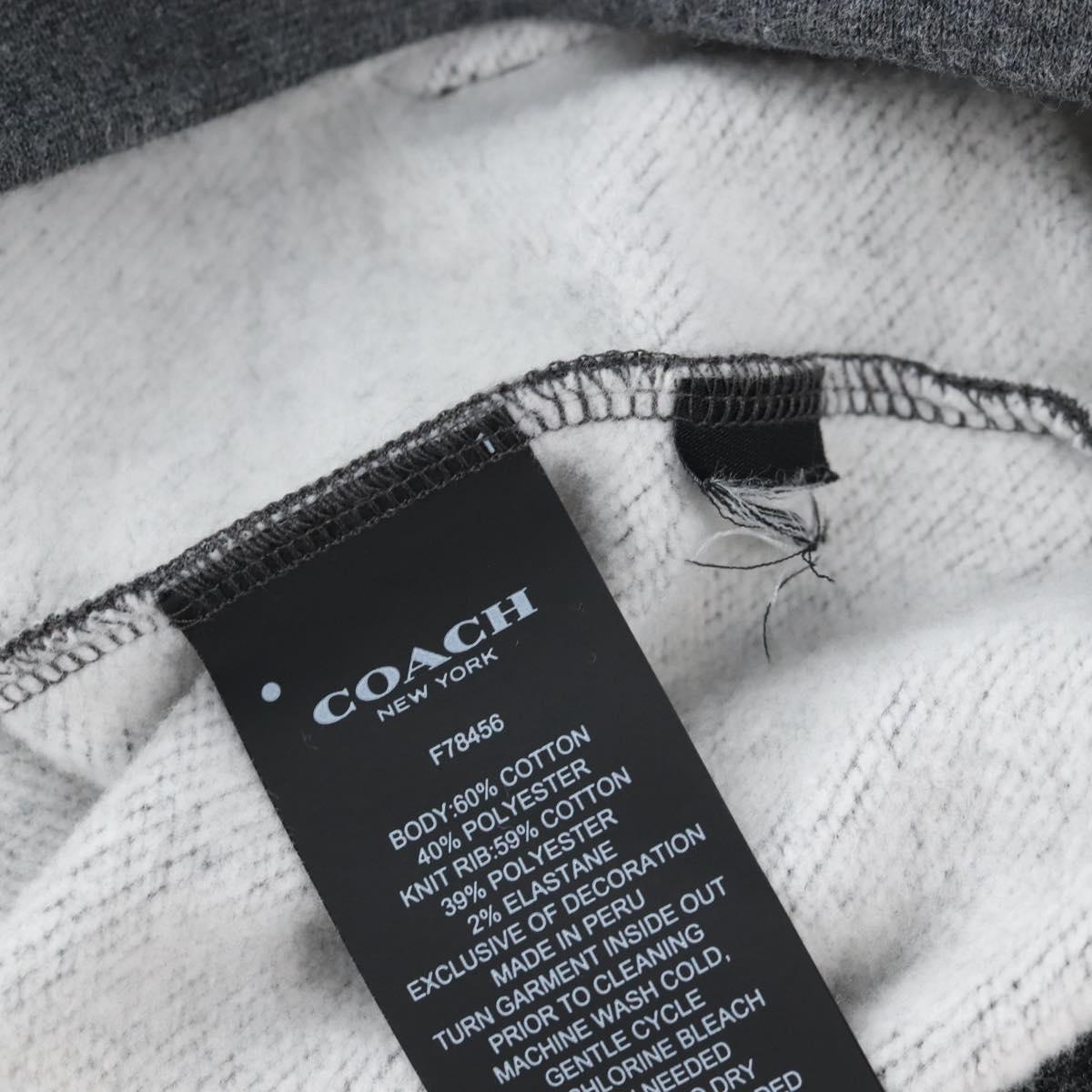 Coach ×STAR WARS Darth Vader Long Sleeve Hoodie cotton XS Greige Auth 212403M
