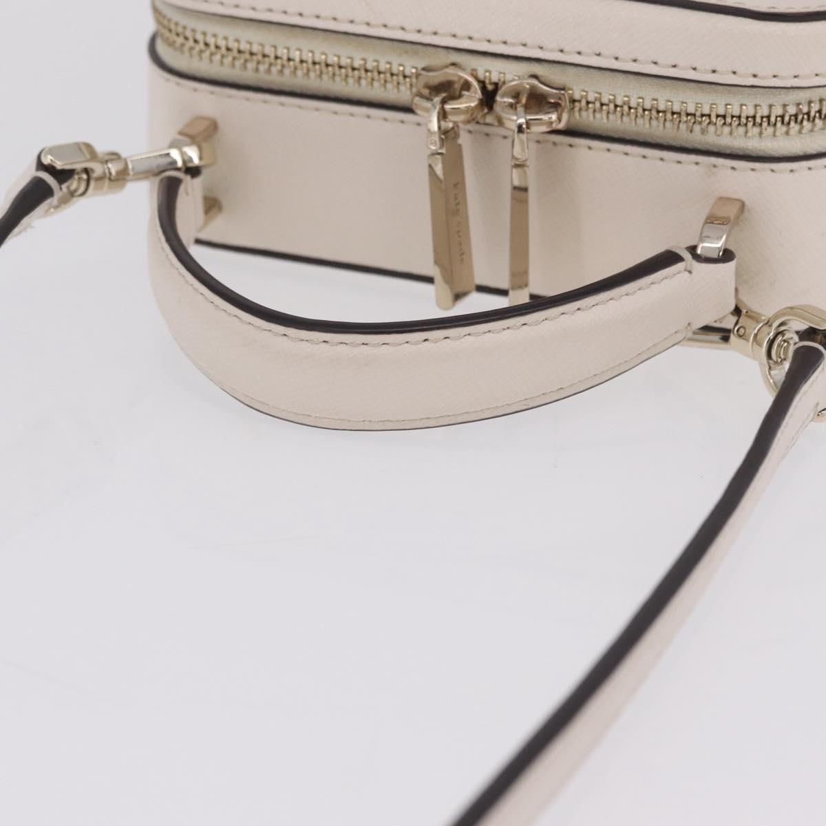 kate spade x Disney Shoulder Bag Leather 2way Beige Gold Auth 212408M