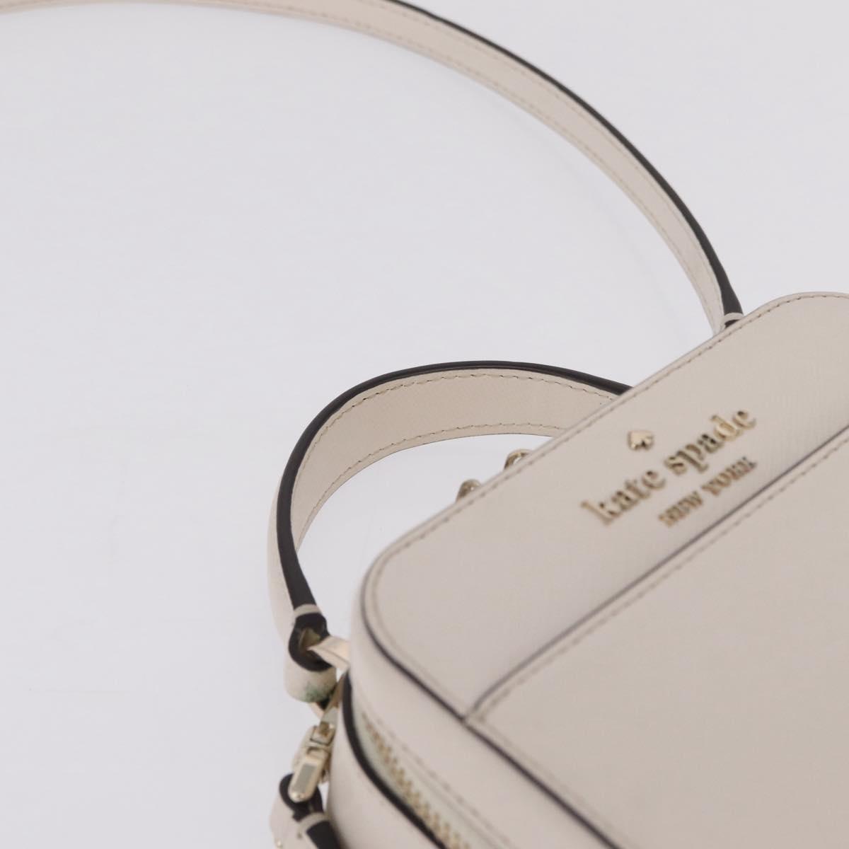 kate spade x Disney Shoulder Bag Leather 2way Beige Gold Auth 212408M