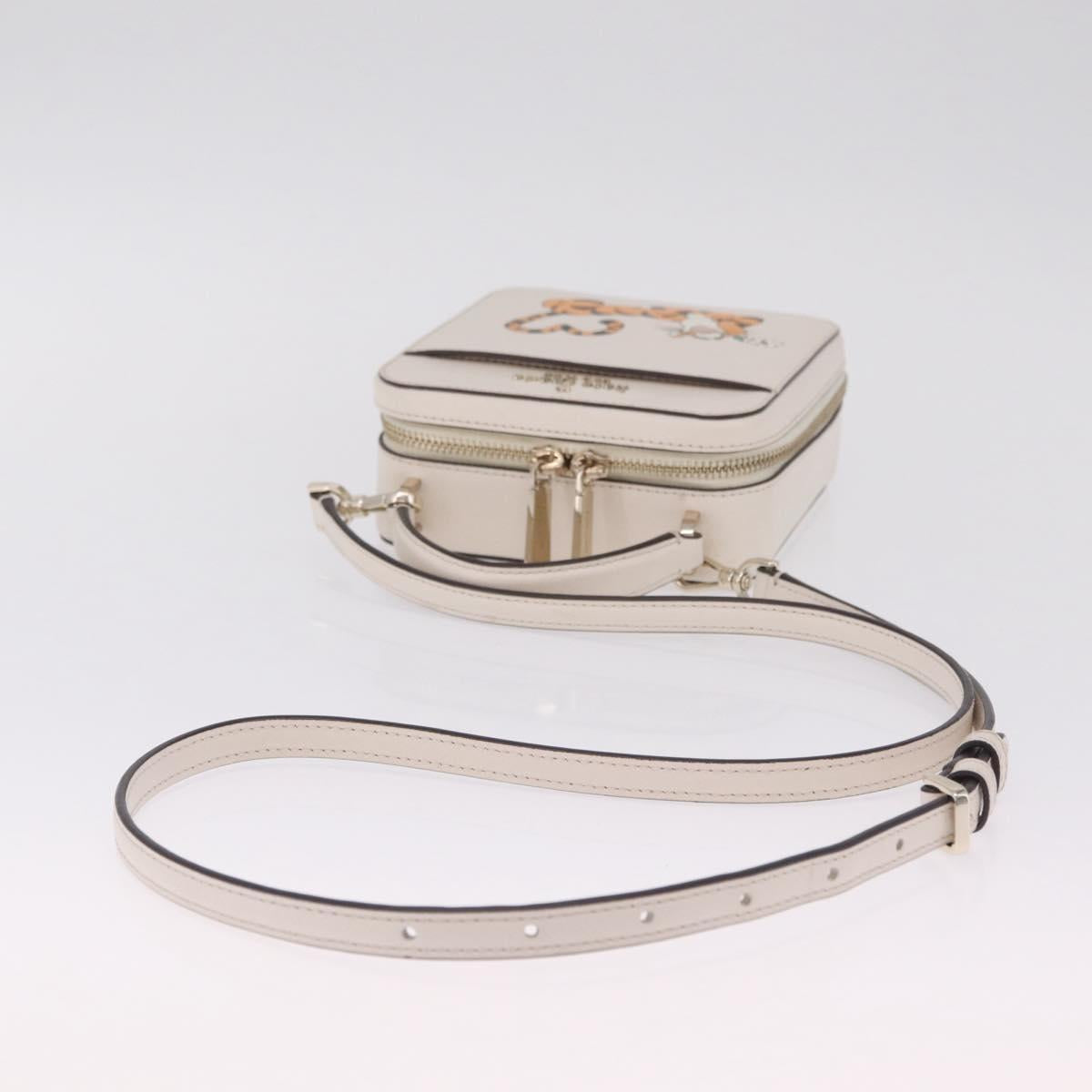 kate spade x Disney Shoulder Bag Leather 2way Beige Gold Auth 212408M