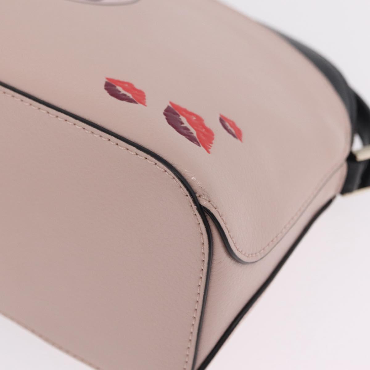 kate spade x Disney Minnie Mouse Shoulder Bag Leather Pink Gold Auth 212409A