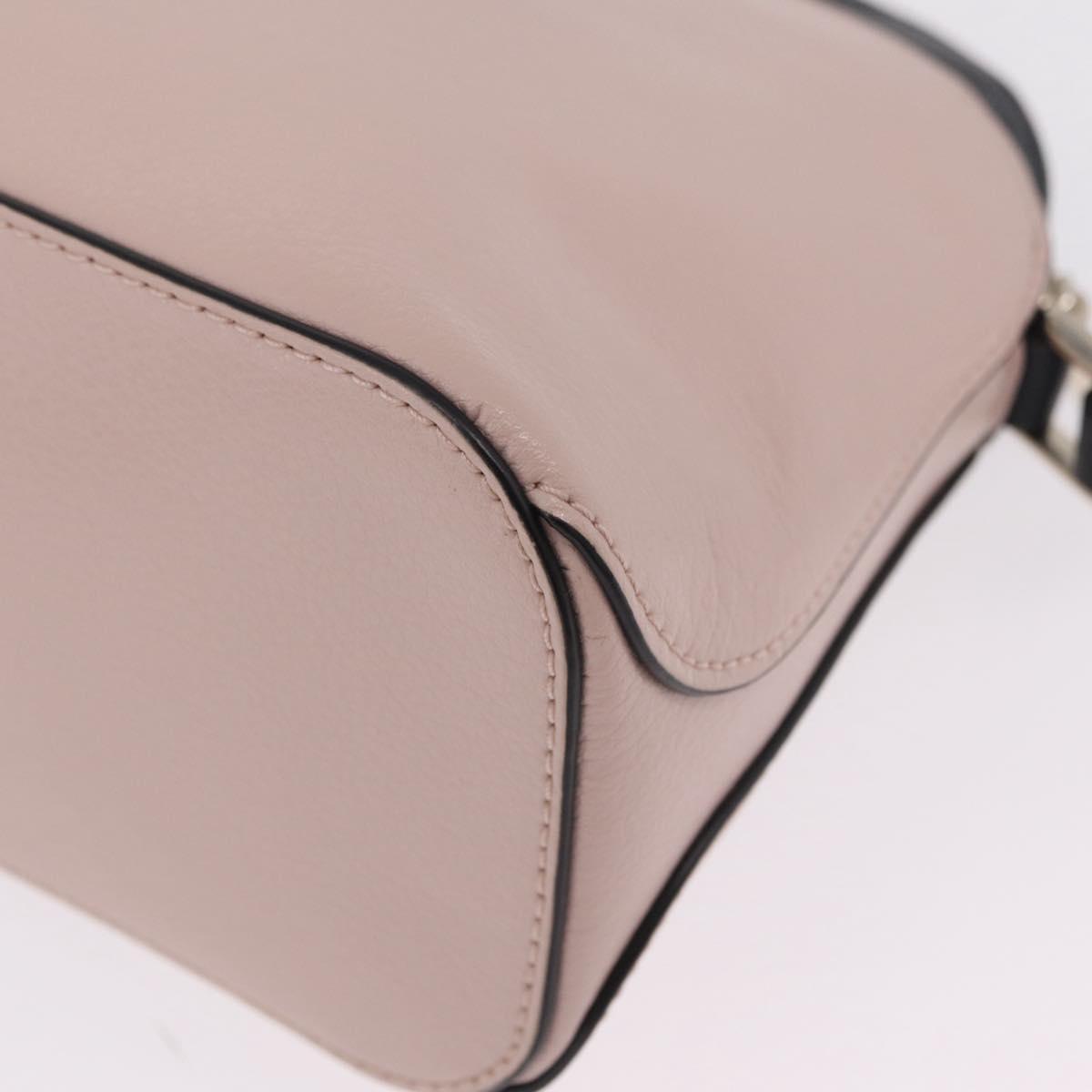 kate spade x Disney Minnie Mouse Shoulder Bag Leather Pink Gold Auth 212409A