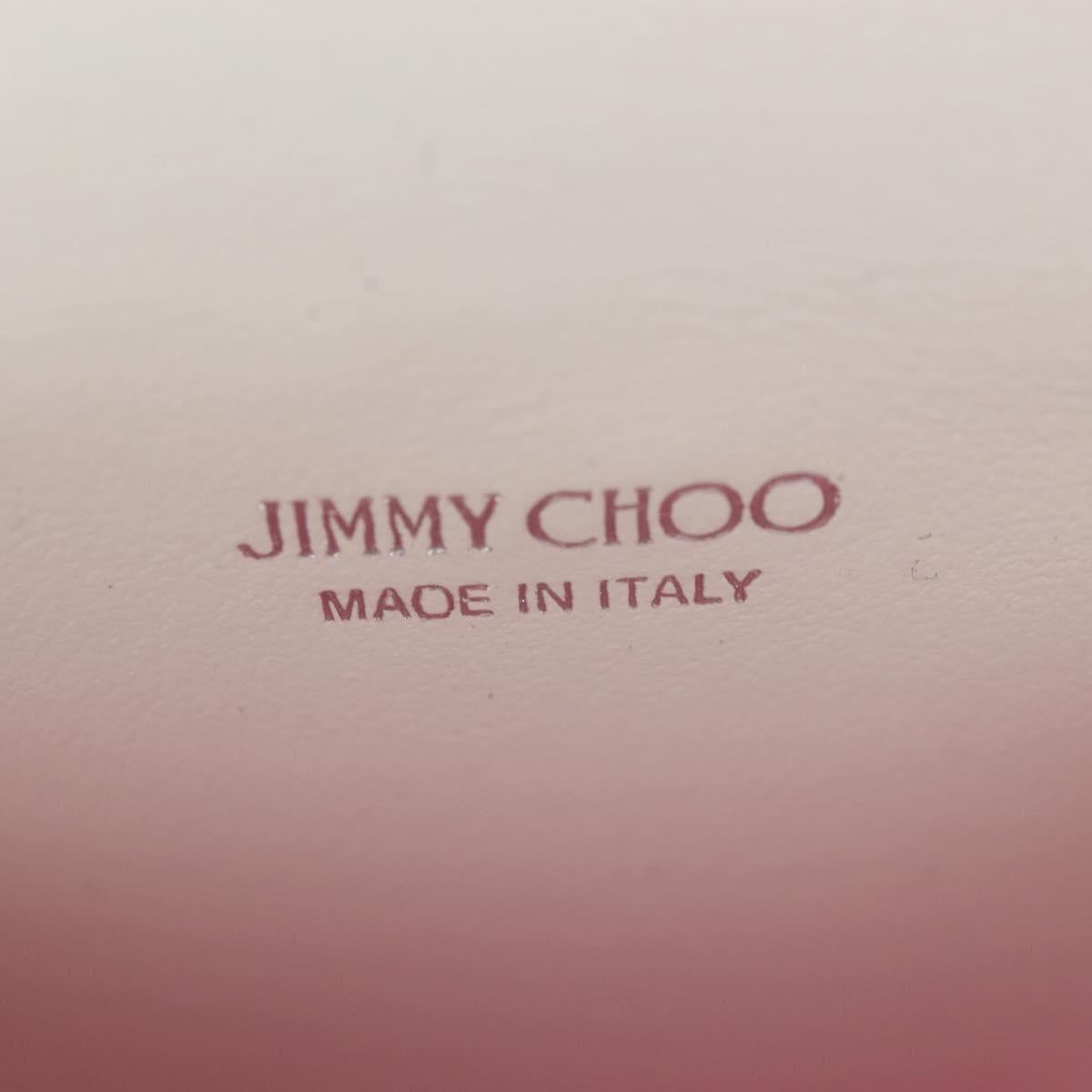 Jimmy Choo AirPods Case Luna Artemis Diana Leather White Auth 212418SM
