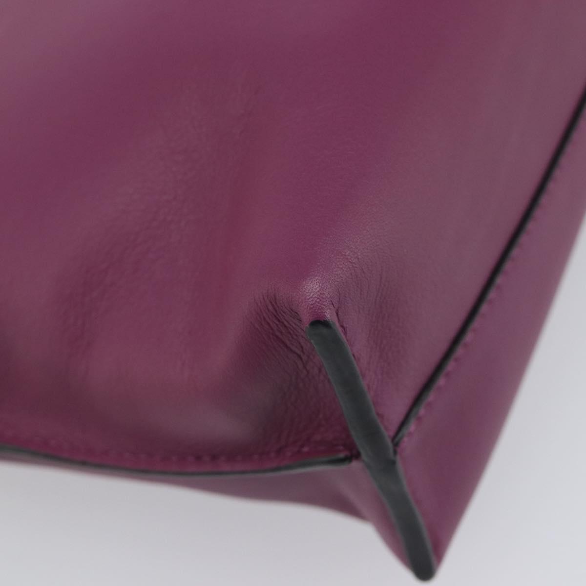 LOEWE × Studio Ghibli flamenco Shoulder Bag Leather Purple Auth 212433SM
