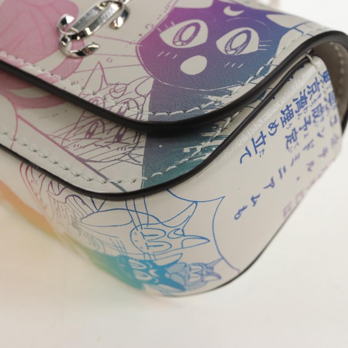 Jimmy Choo AirPods Case Luna Artemis Diana Leather White Auth 212442SM