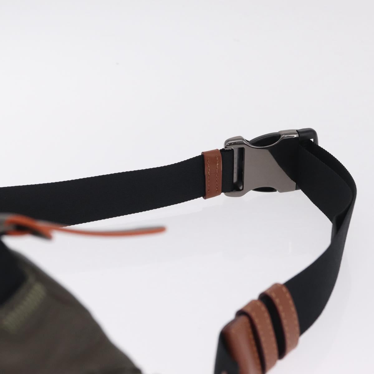 Coach x Michael B. Jordan × NARUTO Waist bag Leather Khaki Auth 212445M