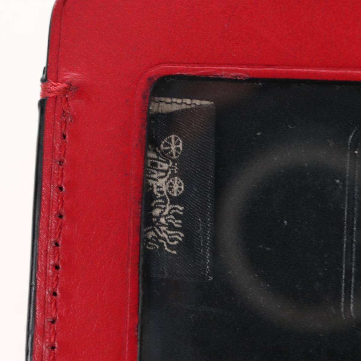 Coach x Michael B. Jordan × NARUTO Pass Case Leather Black Silver Auth 212450M