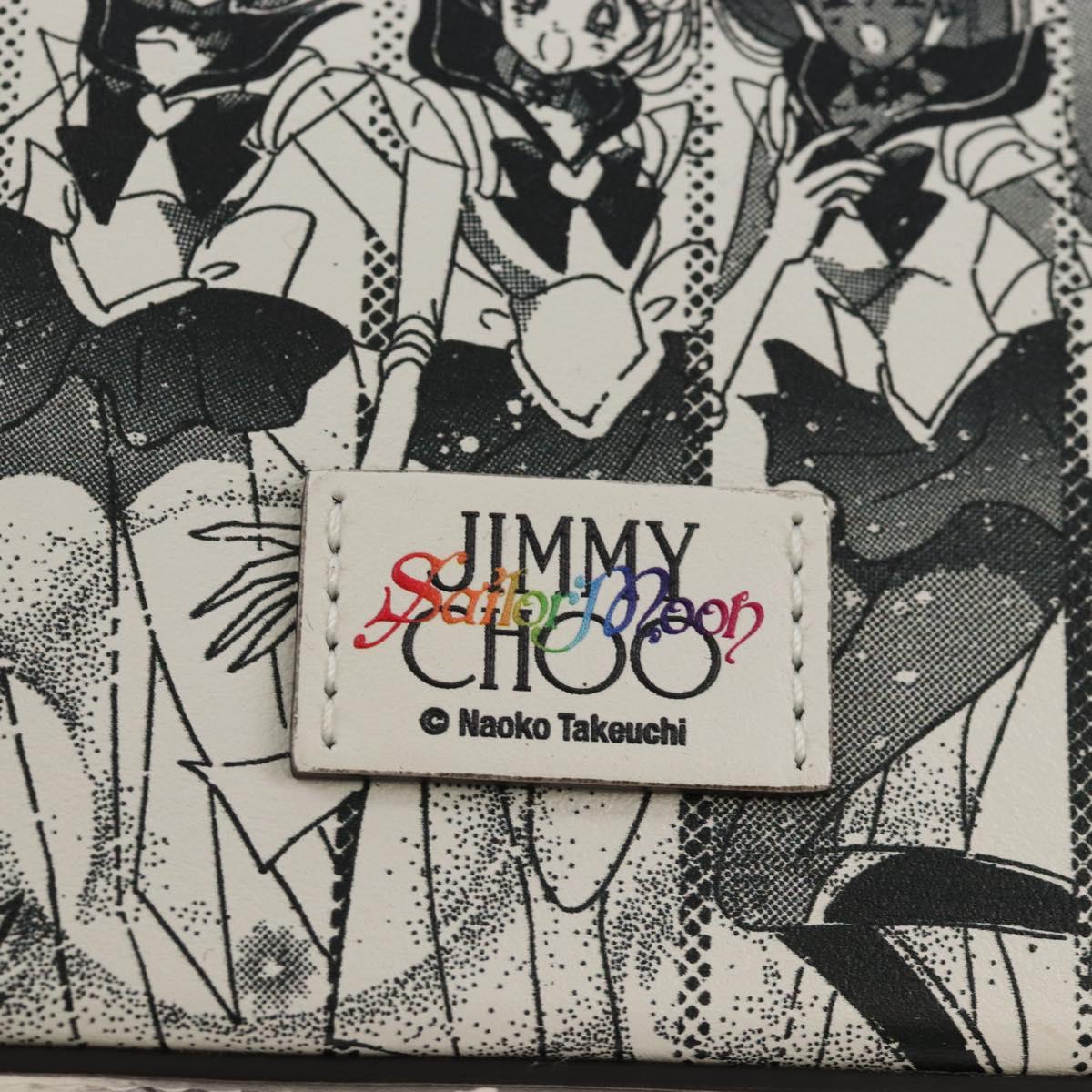 Jimmy Choo x Sailor Moon Sailor Guardians Phone Case Leather White Auth 212460SM