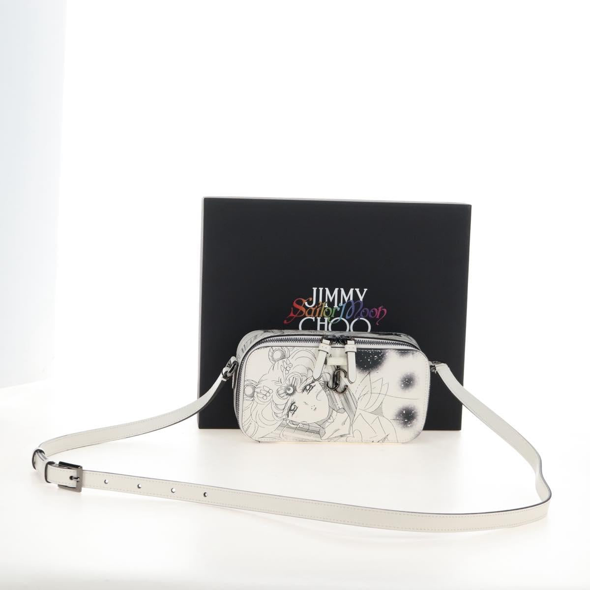 Jimmy Choo x Sailor Moon Sailor Guardians Phone Case Leather White Auth 212460SM