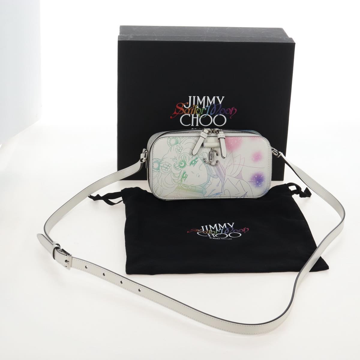 Jimmy Choo x Sailor Moon Sailor Guardians Phone Case Leather White Auth 212461SM