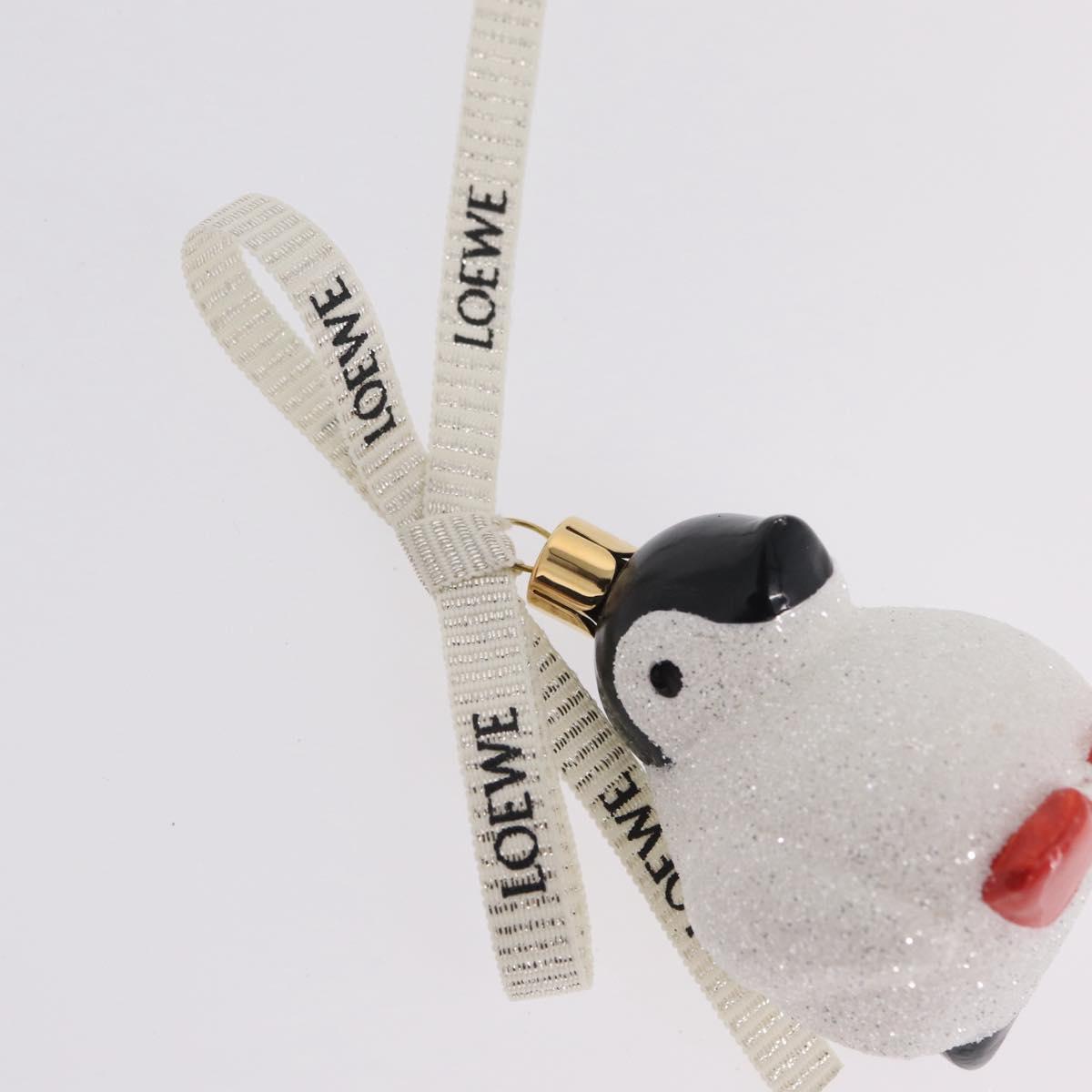LOEWE Ornament Glass White Gold Auth 212471M