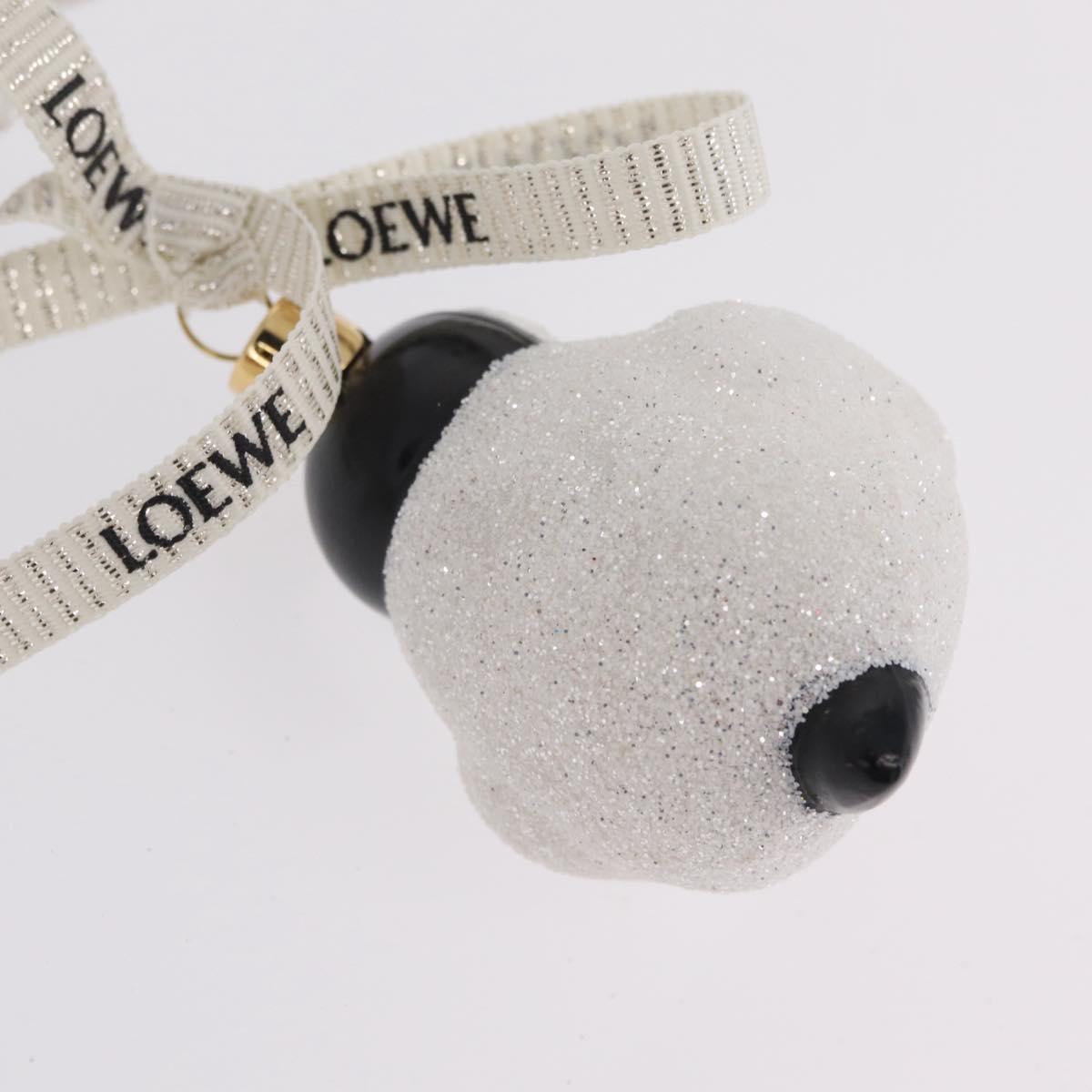 LOEWE Ornament Glass White Gold Auth 212471M
