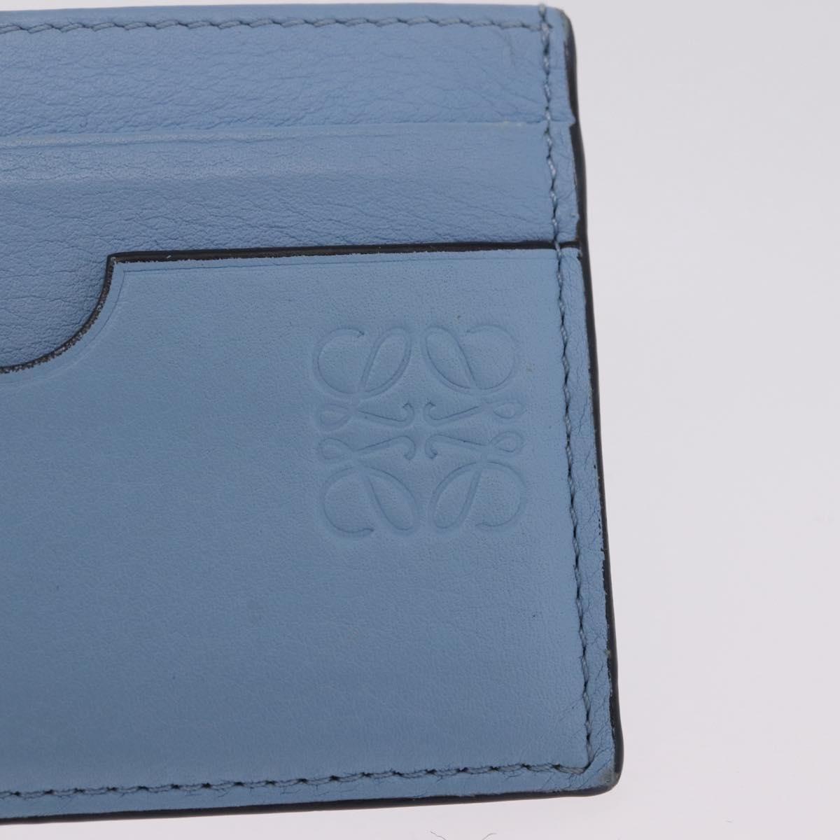LOEWE x Studio Ghibli Little Totoro Card Case Leather Light Blue Auth 212472SAM