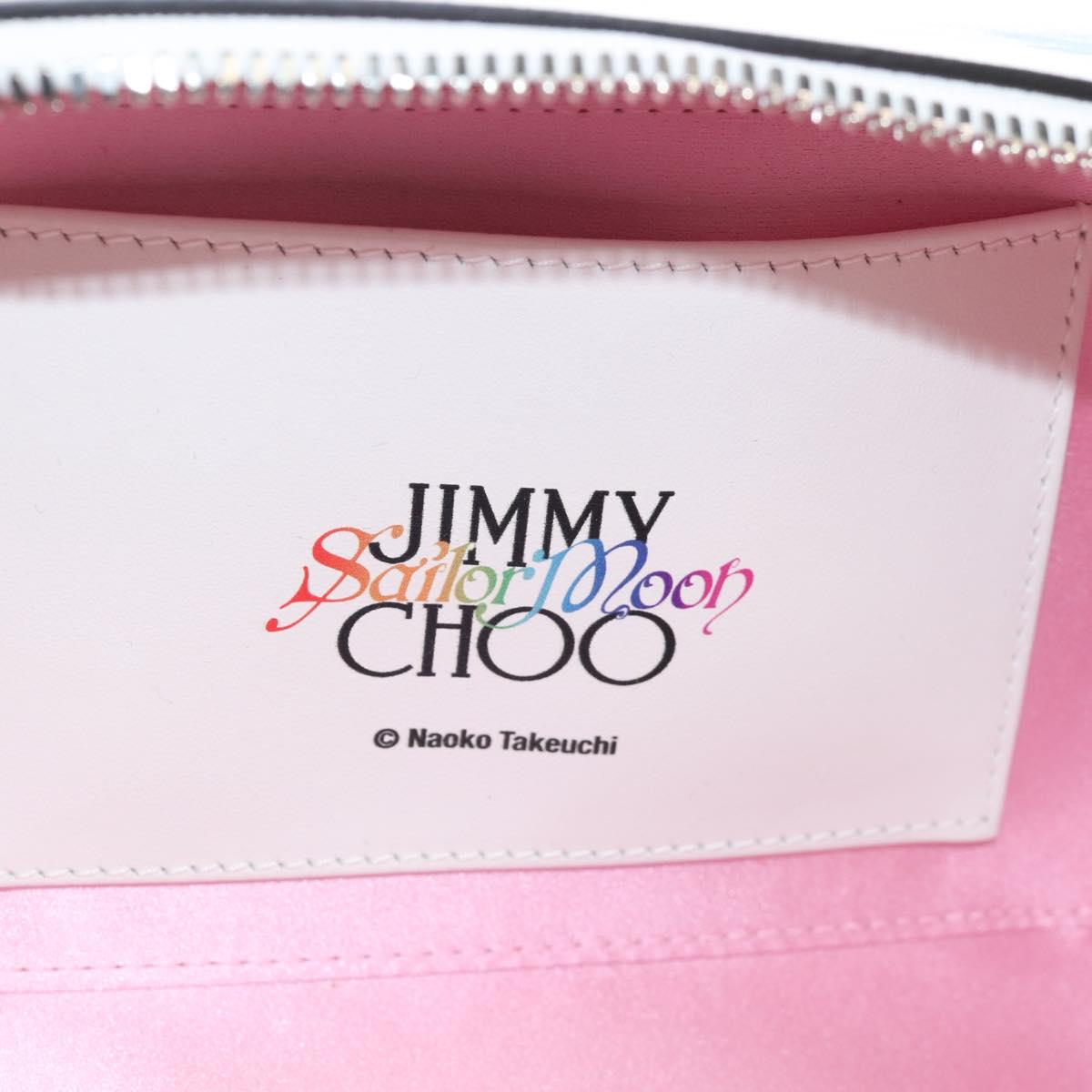 Jimmy Choo x Sailor Moon Sailor Guardians Phone Case Leather White Auth 212483SM