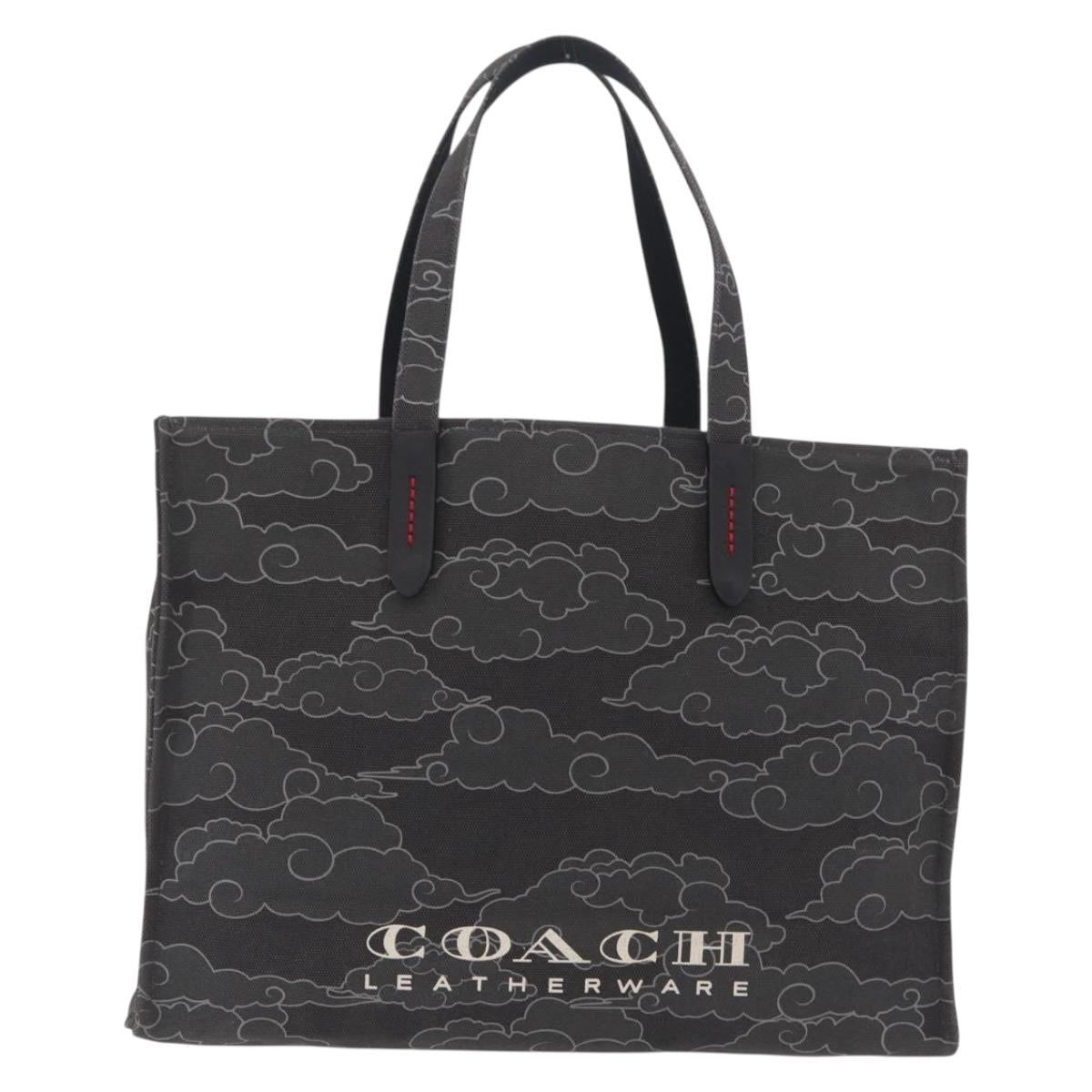 Coach x Michael B. Jordan x Naruto Shippuden Tote Bag Canvas Gray Auth 212484M