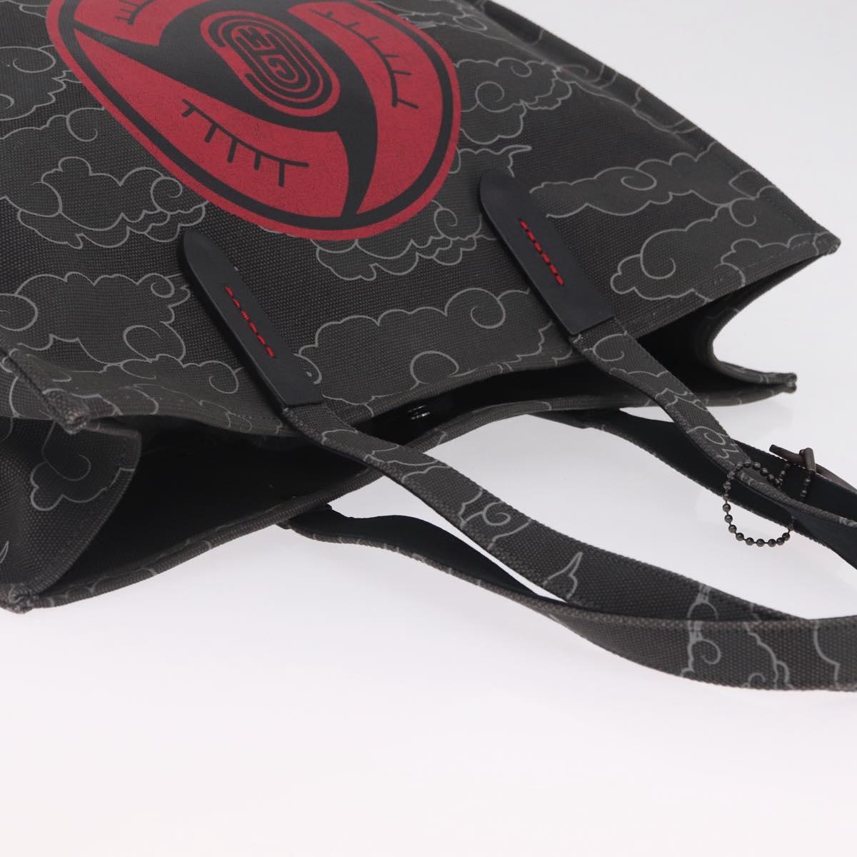 Coach x Michael B. Jordan x Naruto Shippuden Tote Bag Canvas Gray Auth 212484M