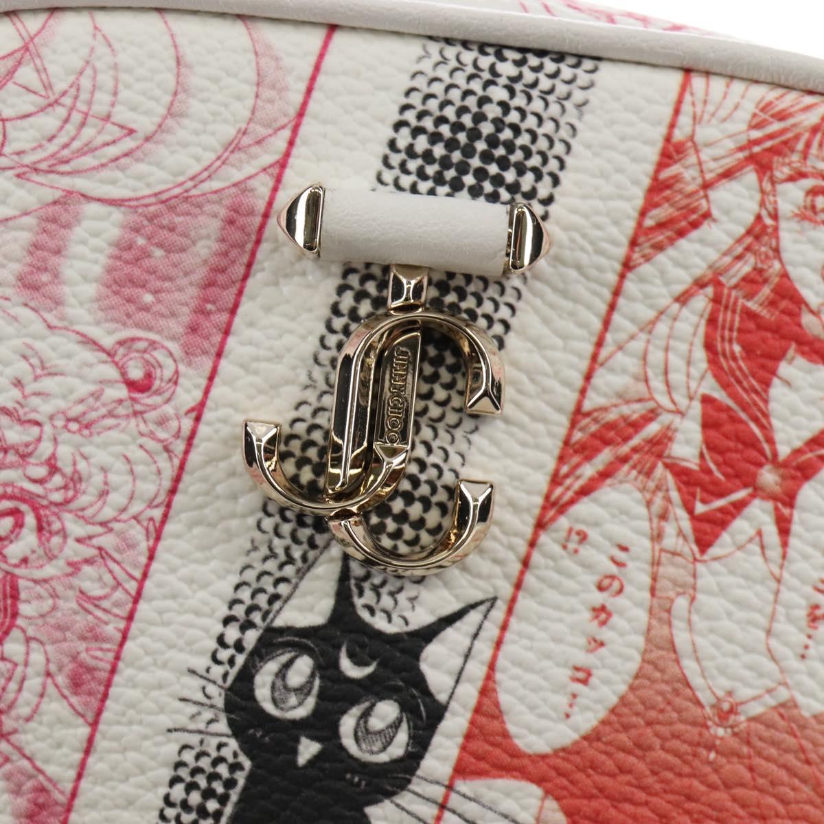 Jimmy Choo x Sailor Moon Sailor Guardians Phone Case Leather White Auth 212487SM