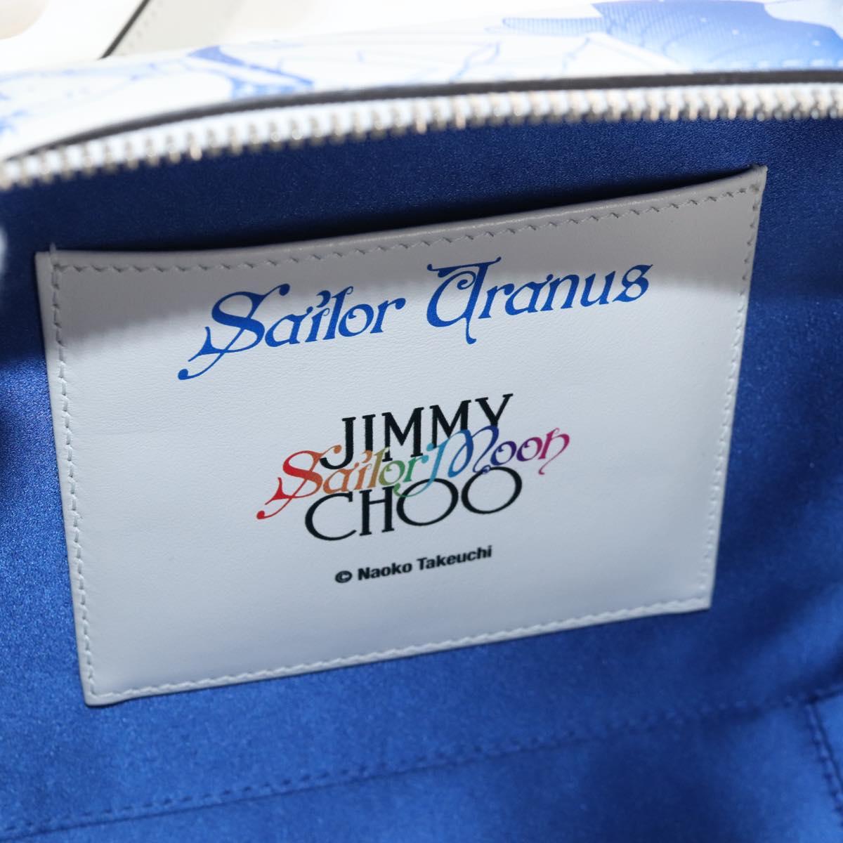 Jimmy Choo x Sailor Moon Sailor Uranus Vanity Avenue Bag Leather Auth 212490SM