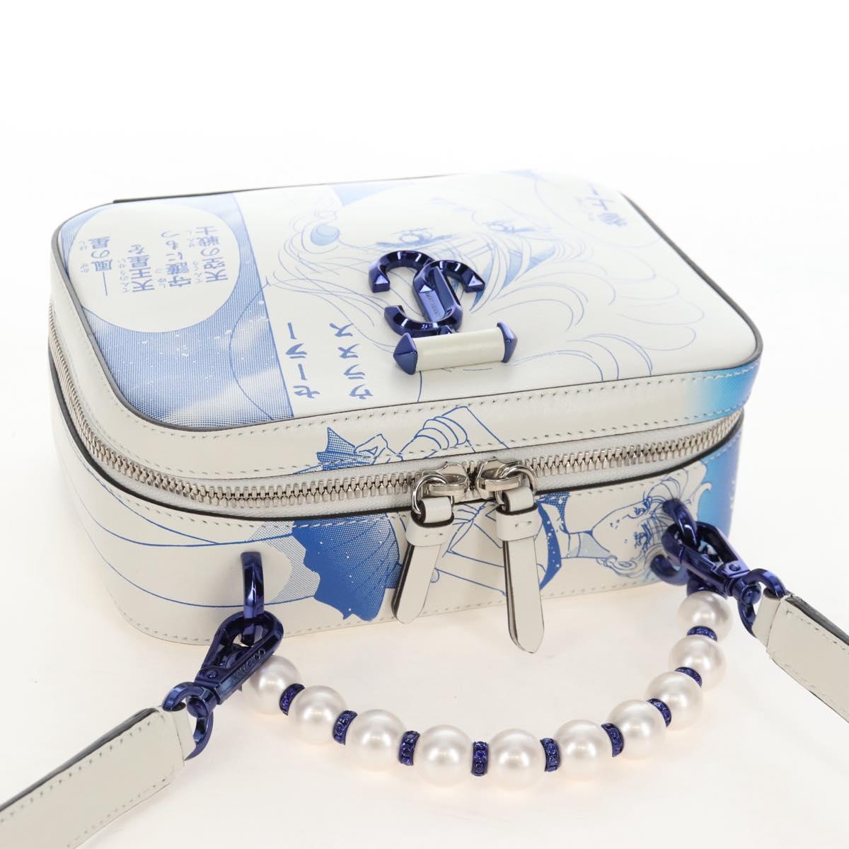 Jimmy Choo x Sailor Moon Sailor Uranus Vanity Avenue Bag Leather Auth 212490SM