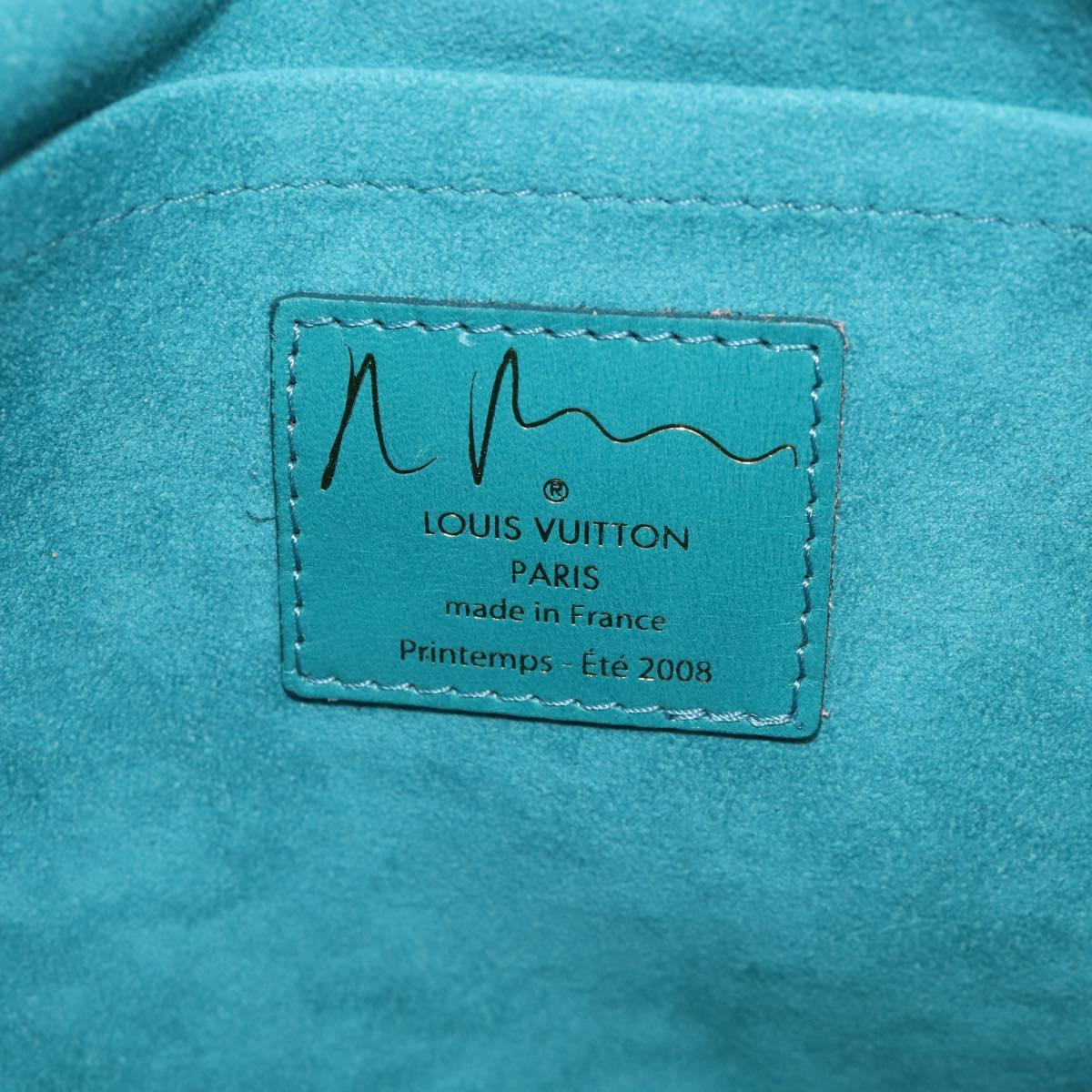 LOUIS VUITTON Bonbon Richard Prince Pochette Bag Green M95748 LV Auth 212498