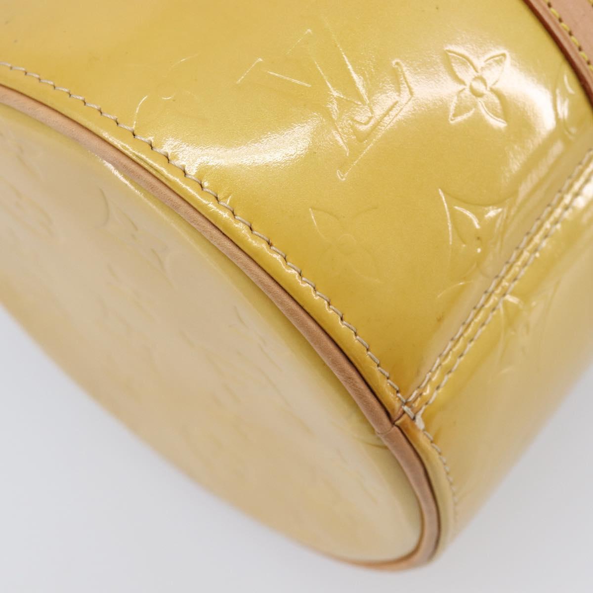 LOUIS VUITTON Monogram Vernis Bedford Hand Bag Beige M91006 LV Auth 212541V