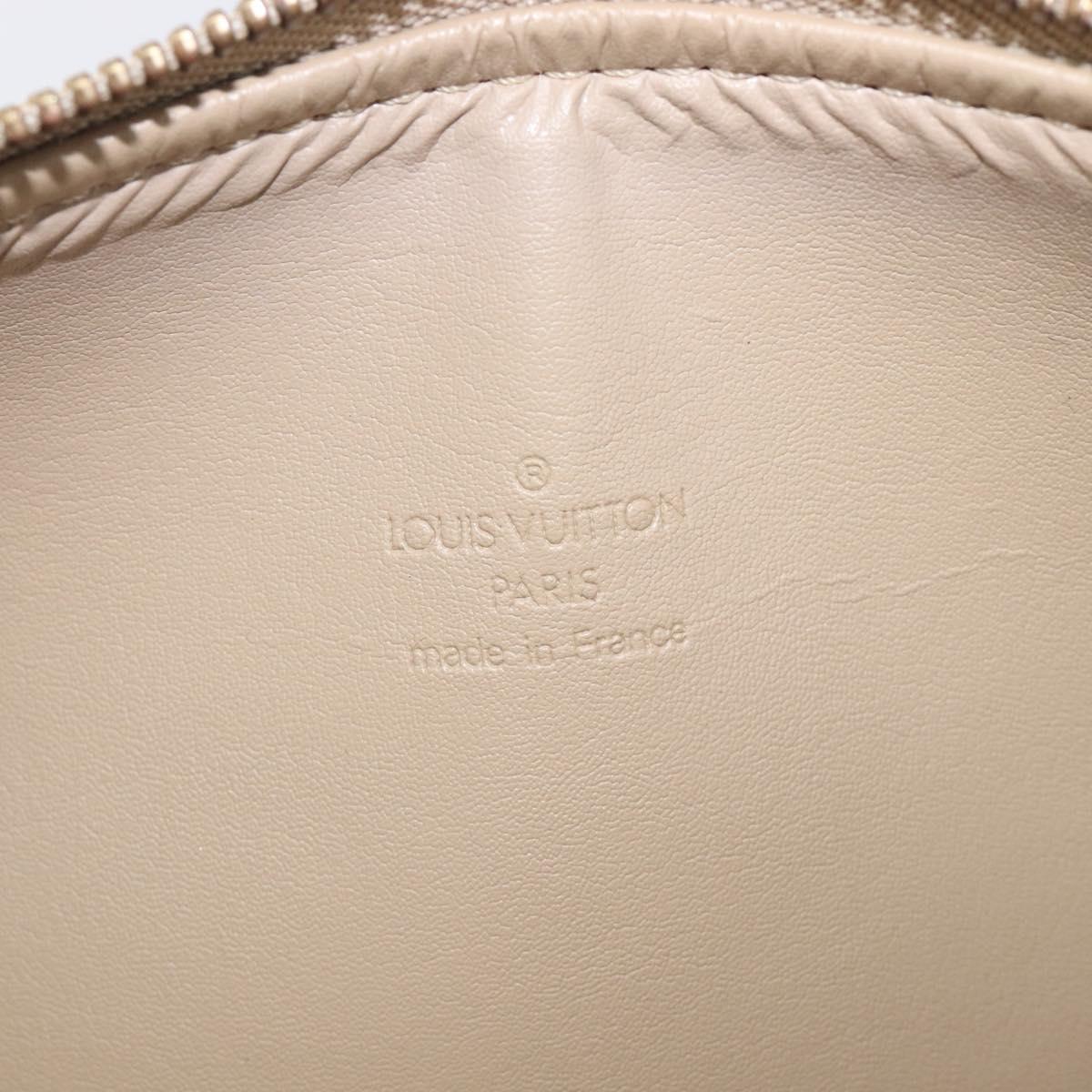 LOUIS VUITTON Monogram Vernis Bedford Hand Bag Beige M91006 LV Auth 212541V