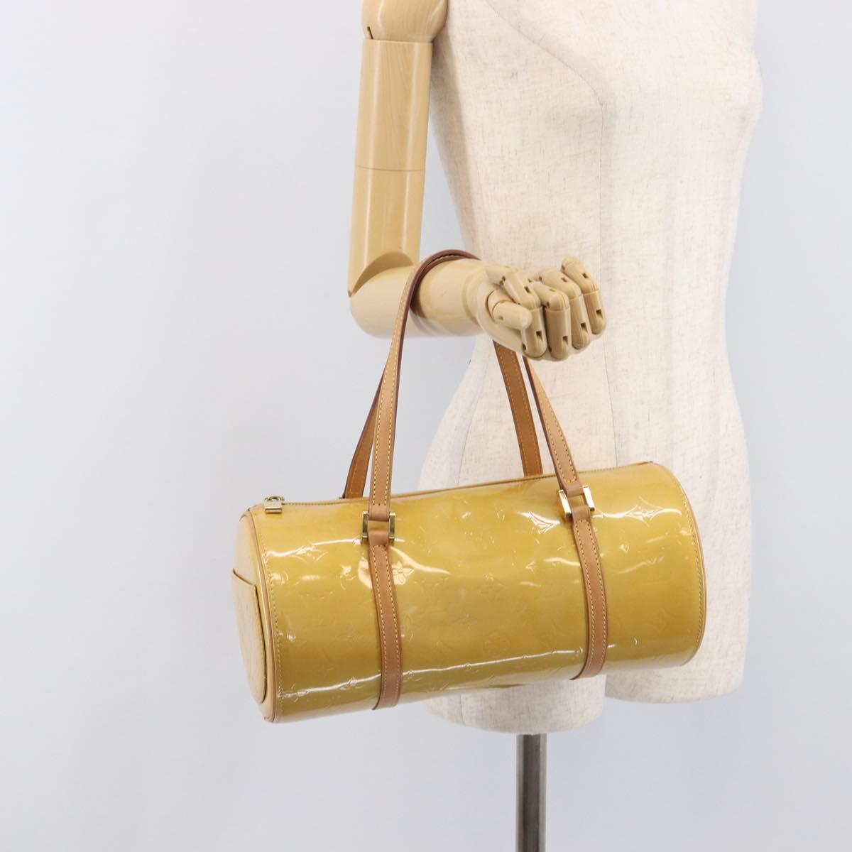 LOUIS VUITTON Monogram Vernis Bedford Hand Bag Beige M91006 LV Auth 212541V