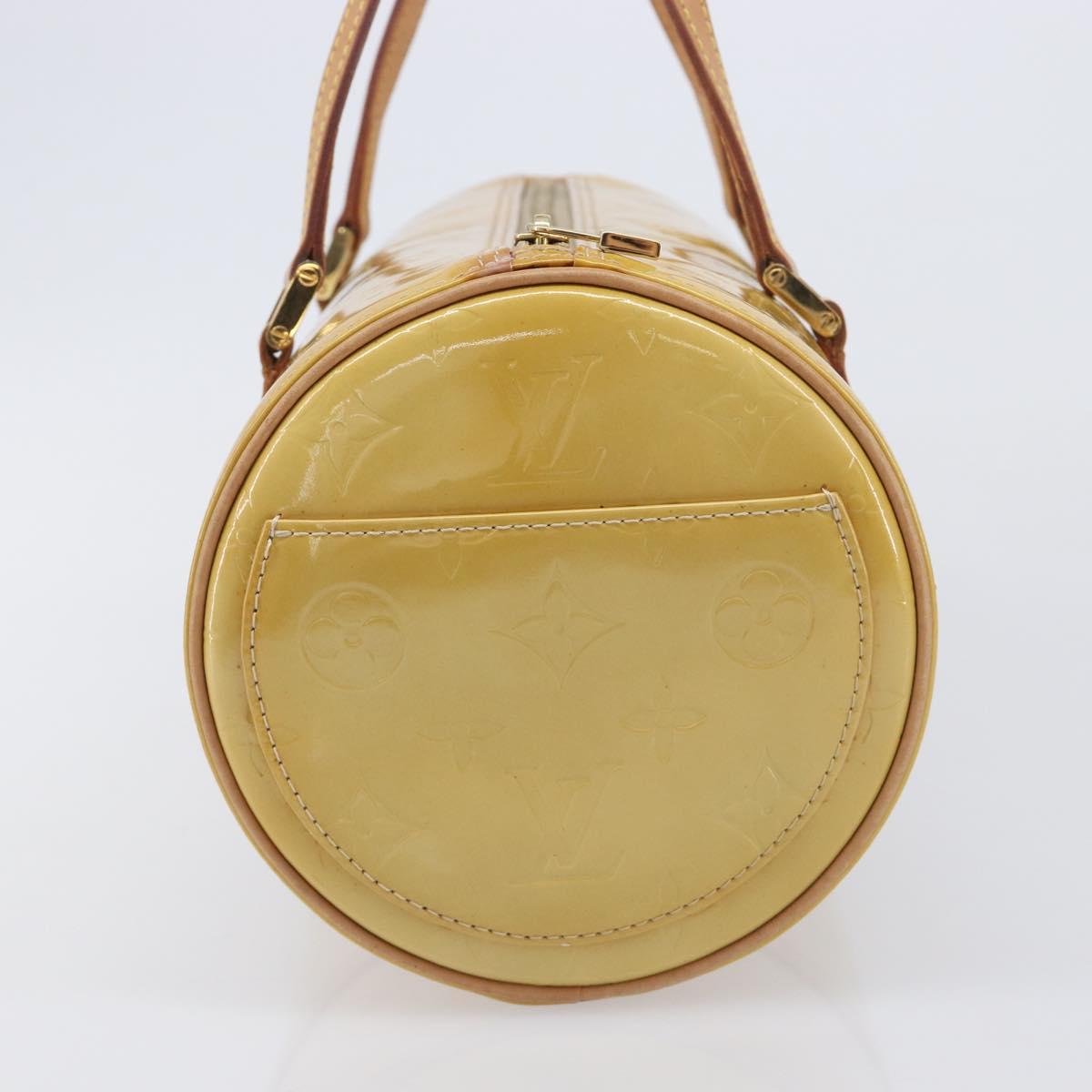 LOUIS VUITTON Monogram Vernis Bedford Hand Bag Beige M91006 LV Auth 212541V