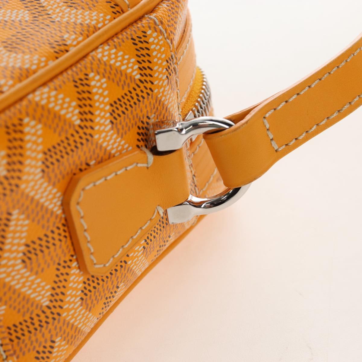 Goyard Herringbone Cup Veil PM Shoulder Bag PVC Yellow Auth 212605SAM