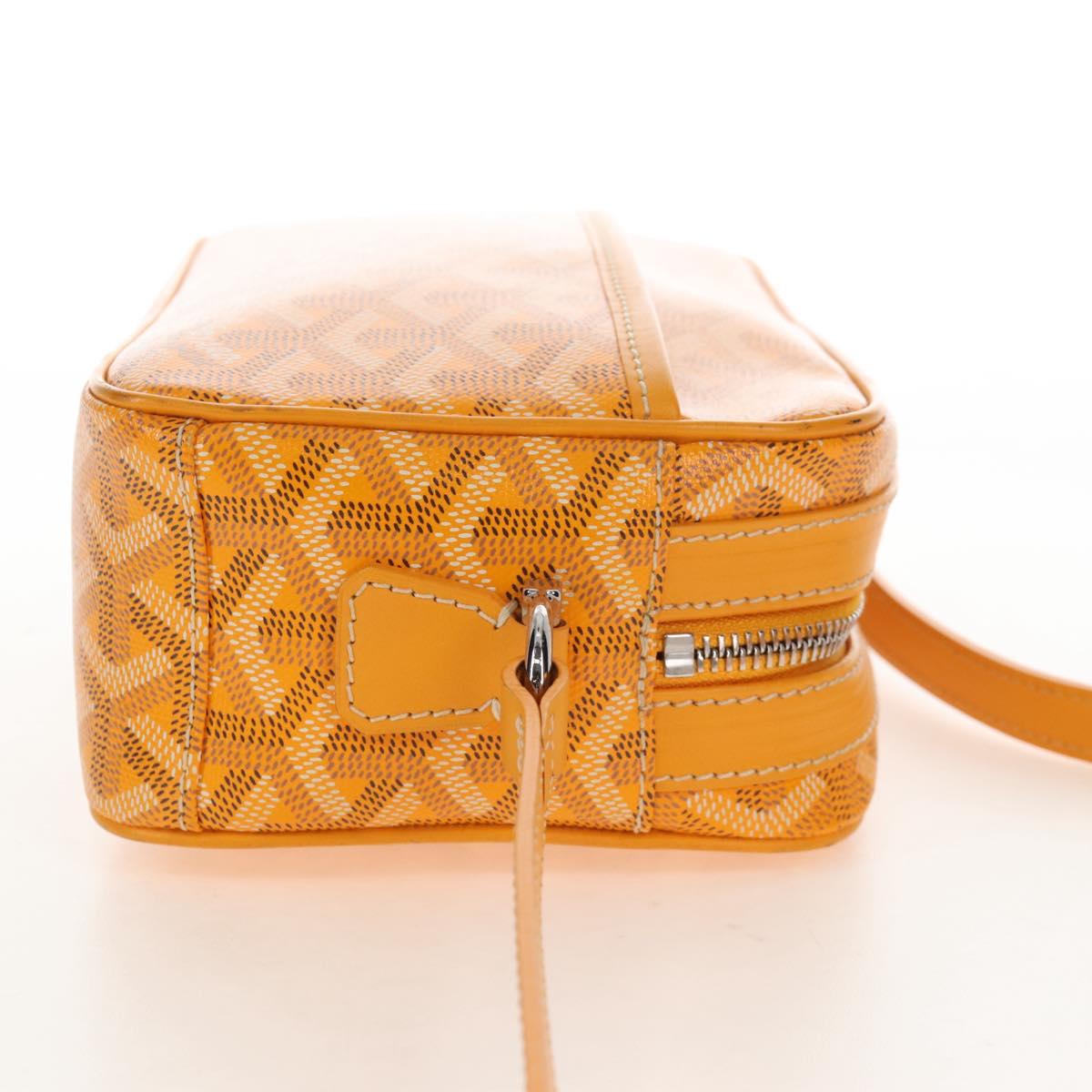 Goyard Herringbone Cup Veil PM Shoulder Bag PVC Yellow Auth 212605SAM