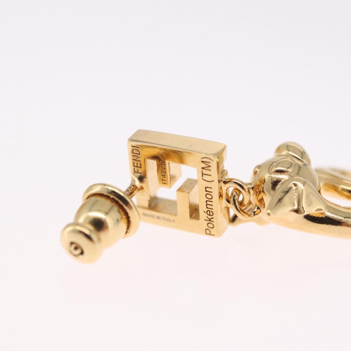 FENDI x FRGMT x POKÉMON Mini Lew Pierce Gold TI4223 Auth 212703SM