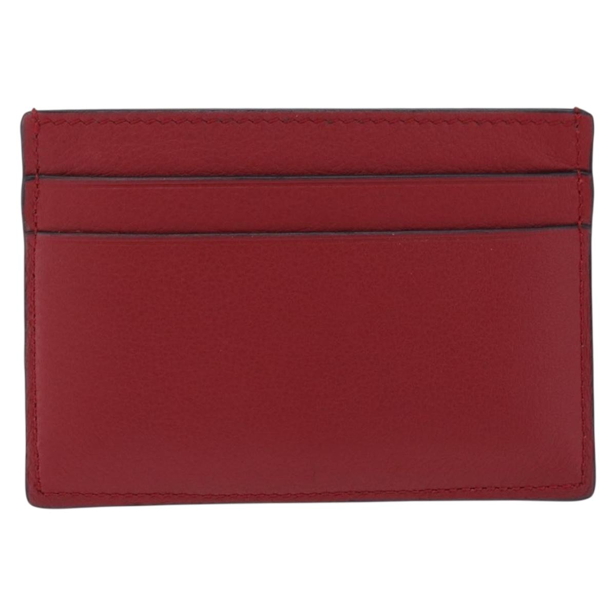 LOEWE x Studio Ghibli Baby Mouse Card Case Leather Red Auth 212707SM