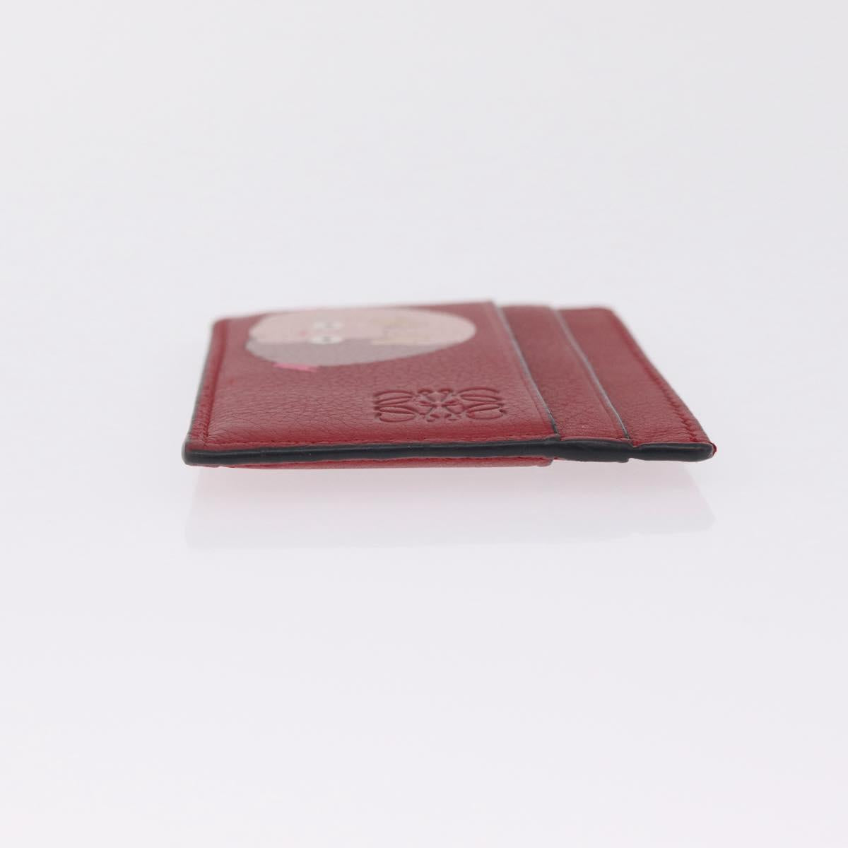 LOEWE x Studio Ghibli Baby Mouse Card Case Leather Red Auth 212707SM