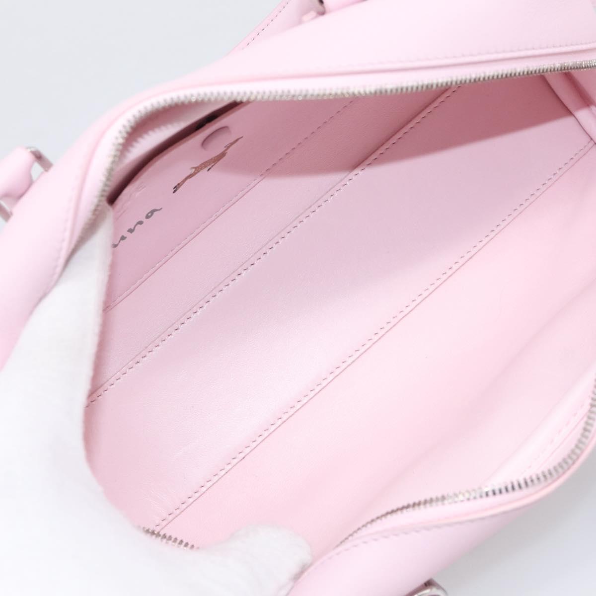 LOEWE x Suna Fujita Hammock 23 Bag Leather 2way Pink Silver Auth 212710SM
