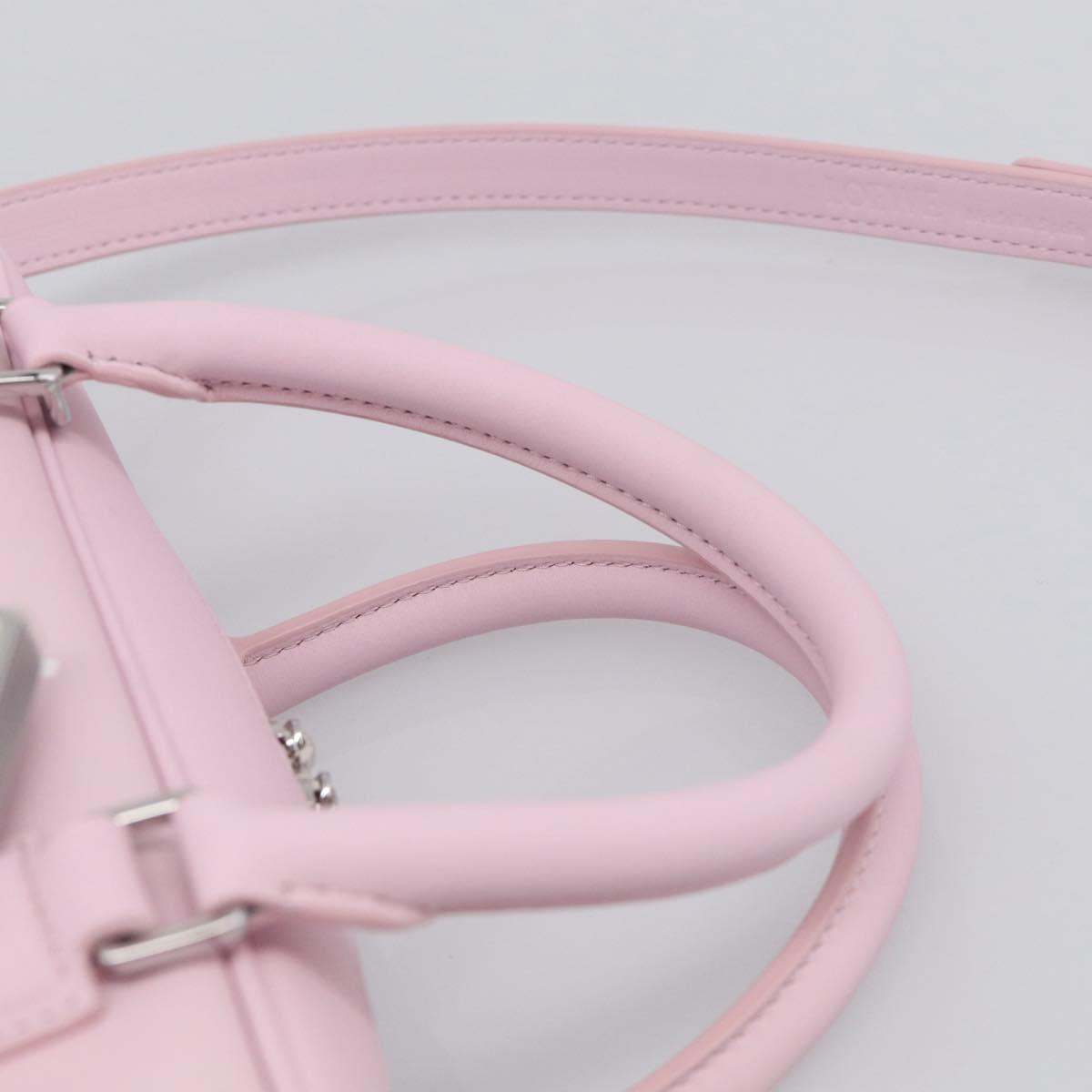 LOEWE x Suna Fujita Hammock 23 Bag Leather 2way Pink Silver Auth 212710SM