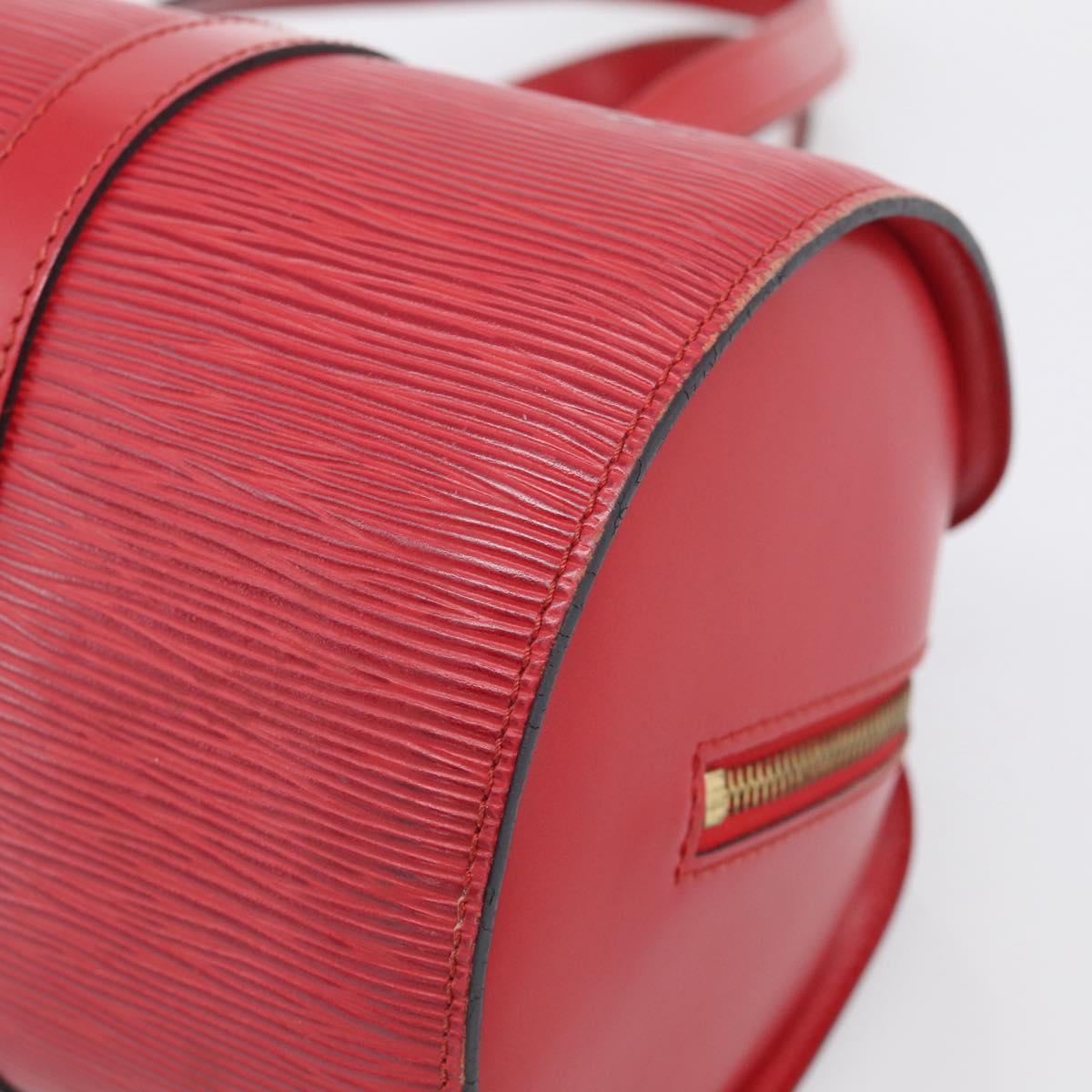 LOUIS VUITTON Epi Soufflot Hand Bag Red M52227 LV Auth 212721